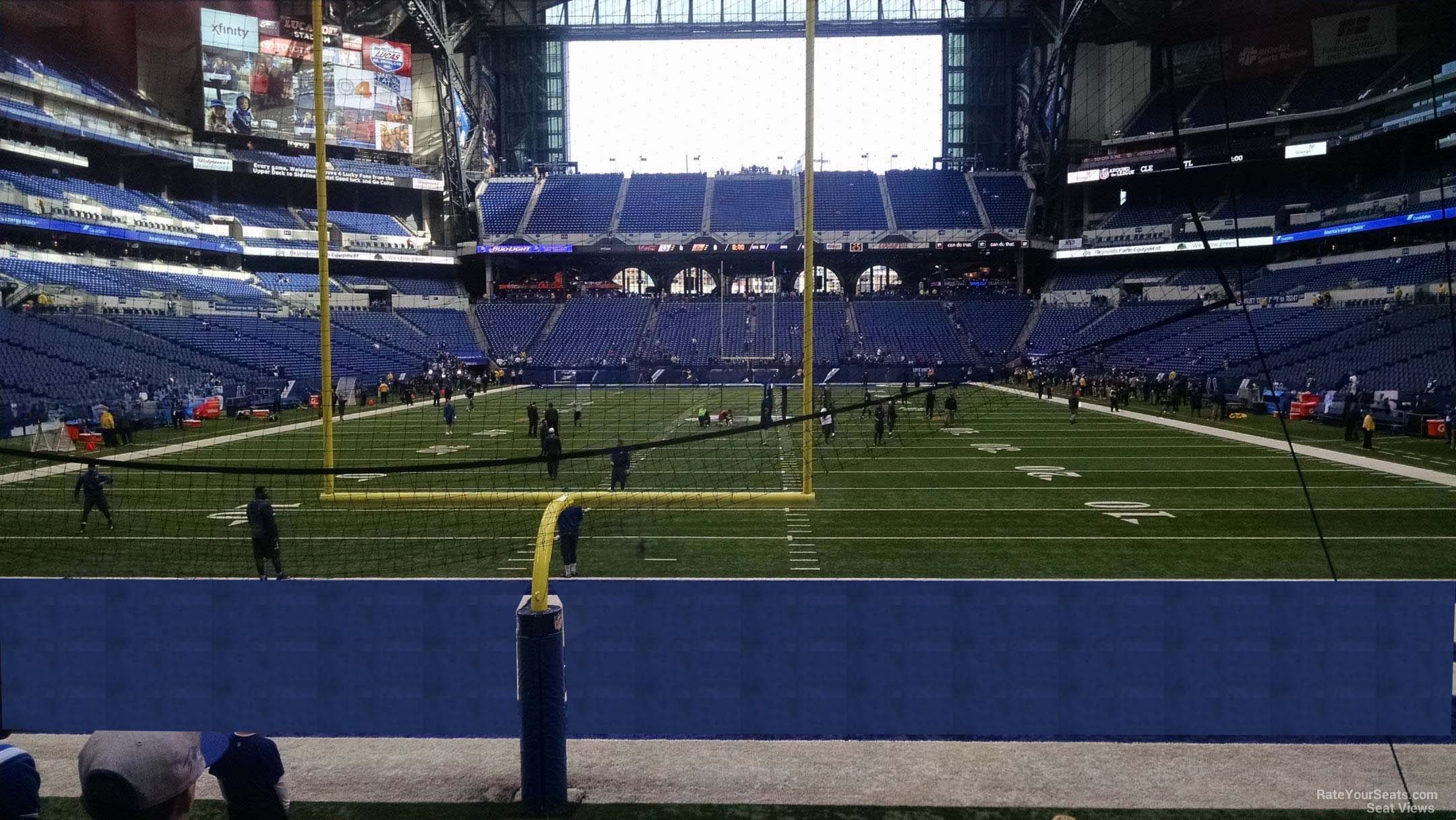section 126, row 11 seat view  for football - lucas oil stadium