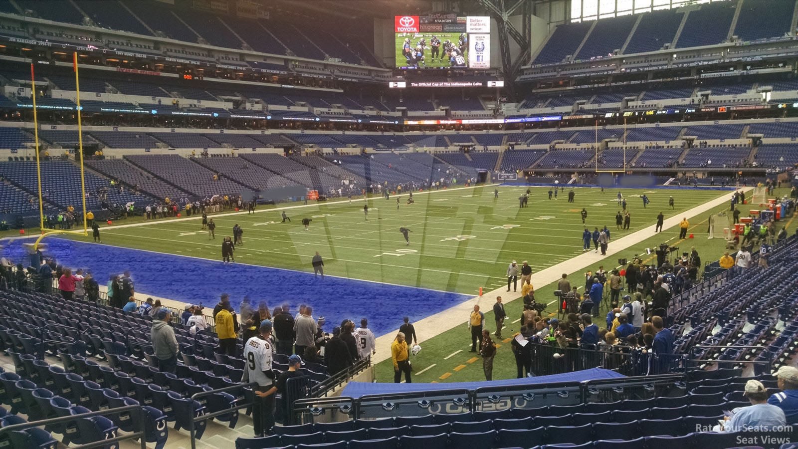 section 148, row 20 seat view  for football - lucas oil stadium