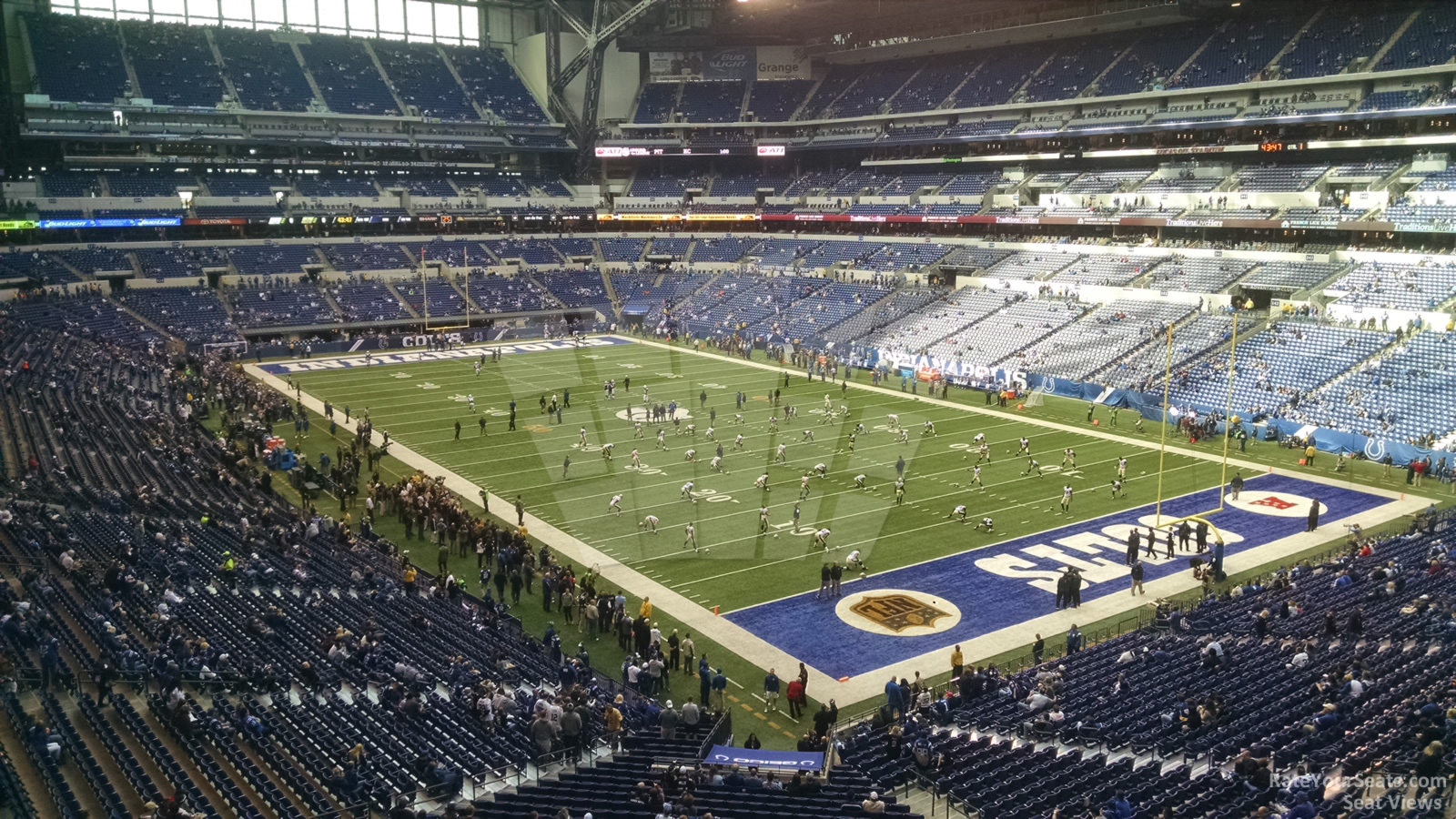 section 304, row 5 seat view  for football - lucas oil stadium