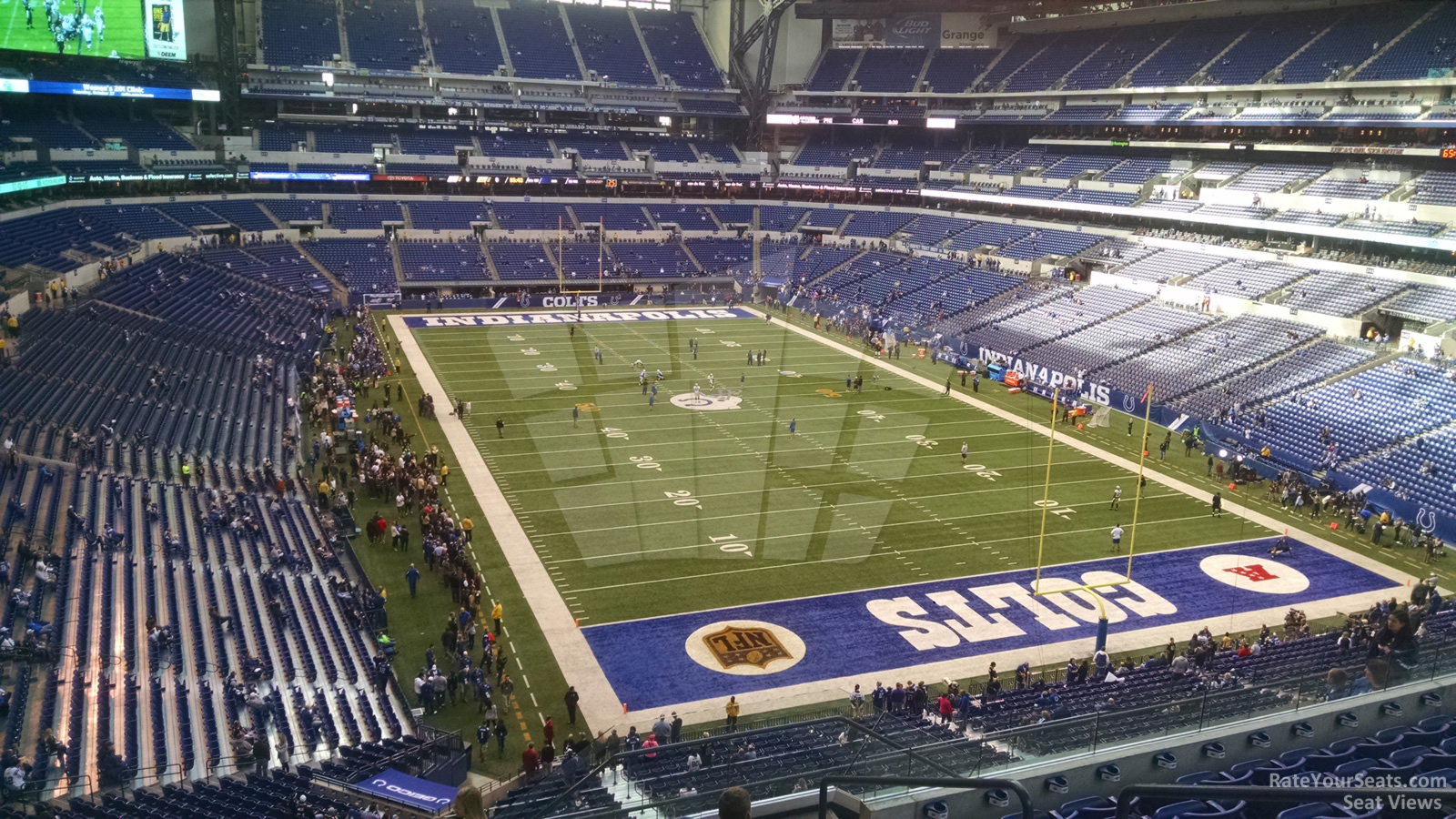 section 403, row 8 seat view  for football - lucas oil stadium