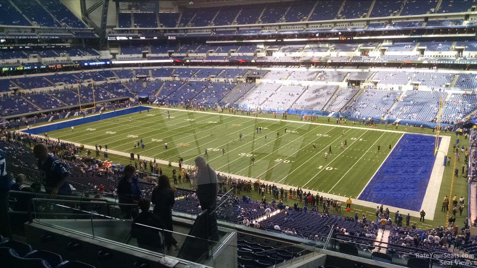 section 408, row 8 seat view  for football - lucas oil stadium