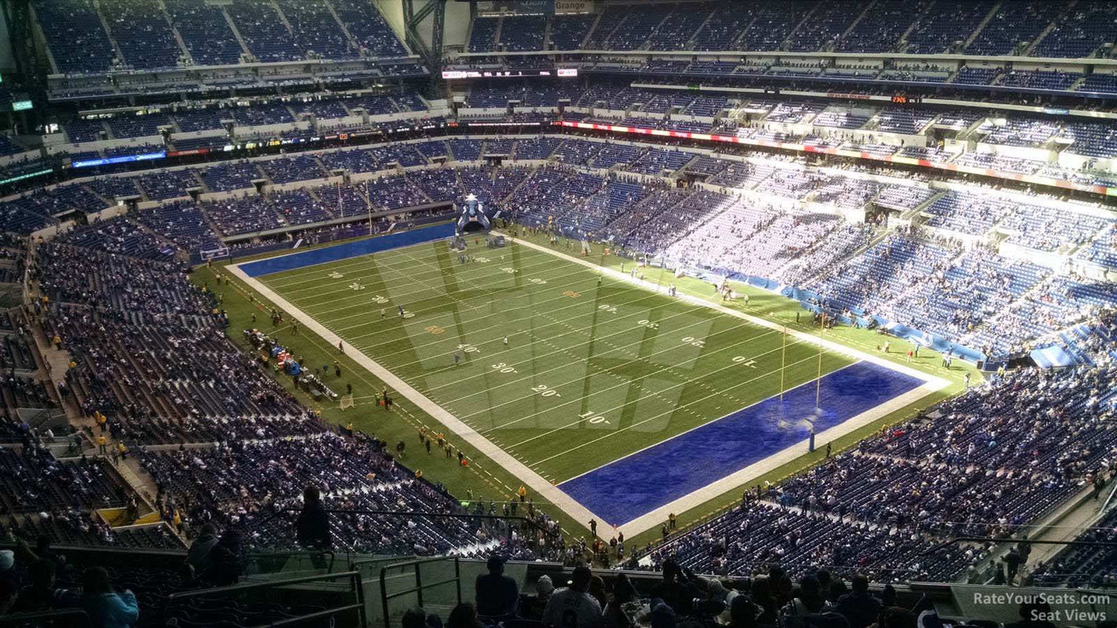section 604, row 14 seat view  for football - lucas oil stadium