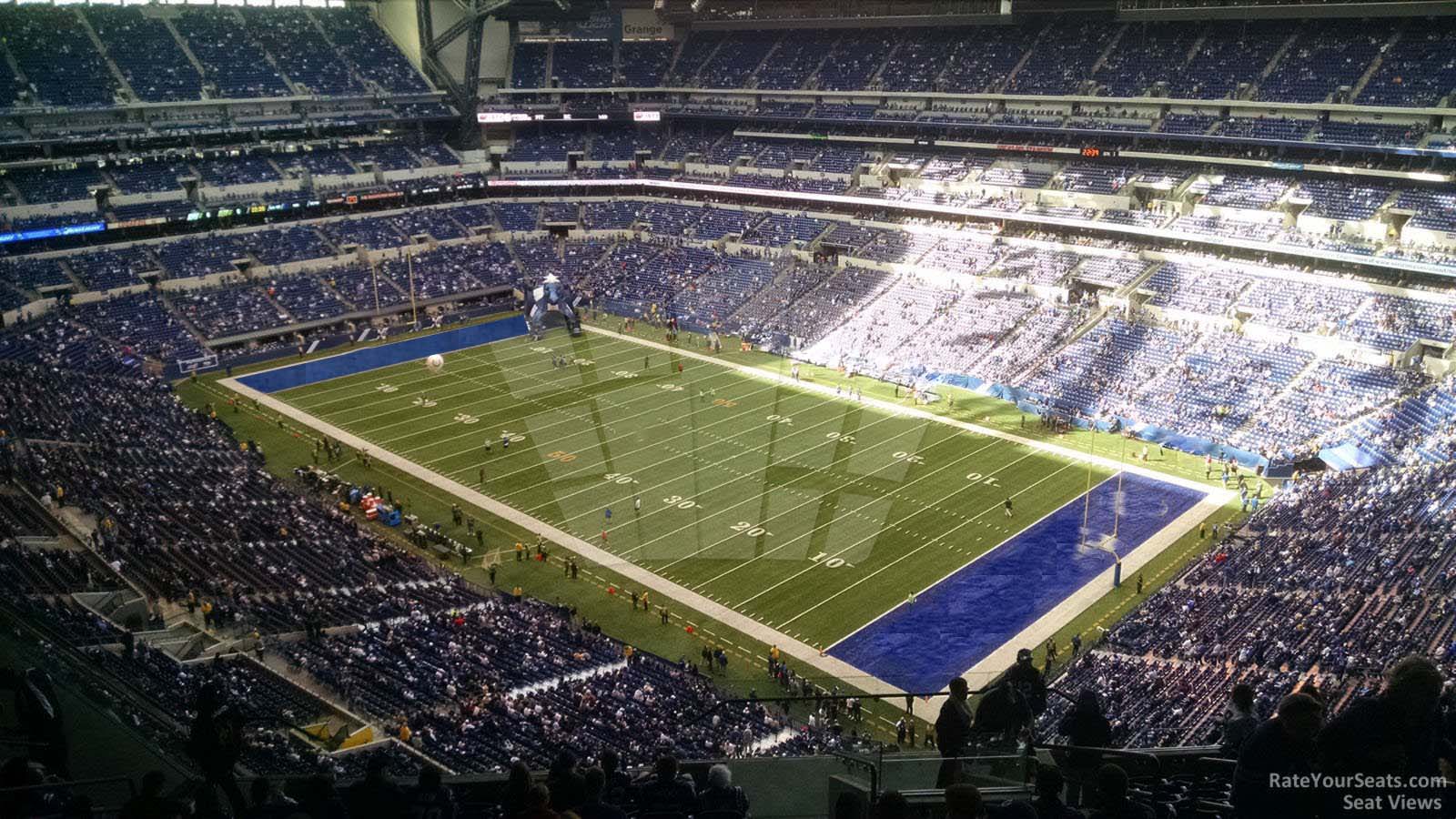 section 606, row 14 seat view  for football - lucas oil stadium
