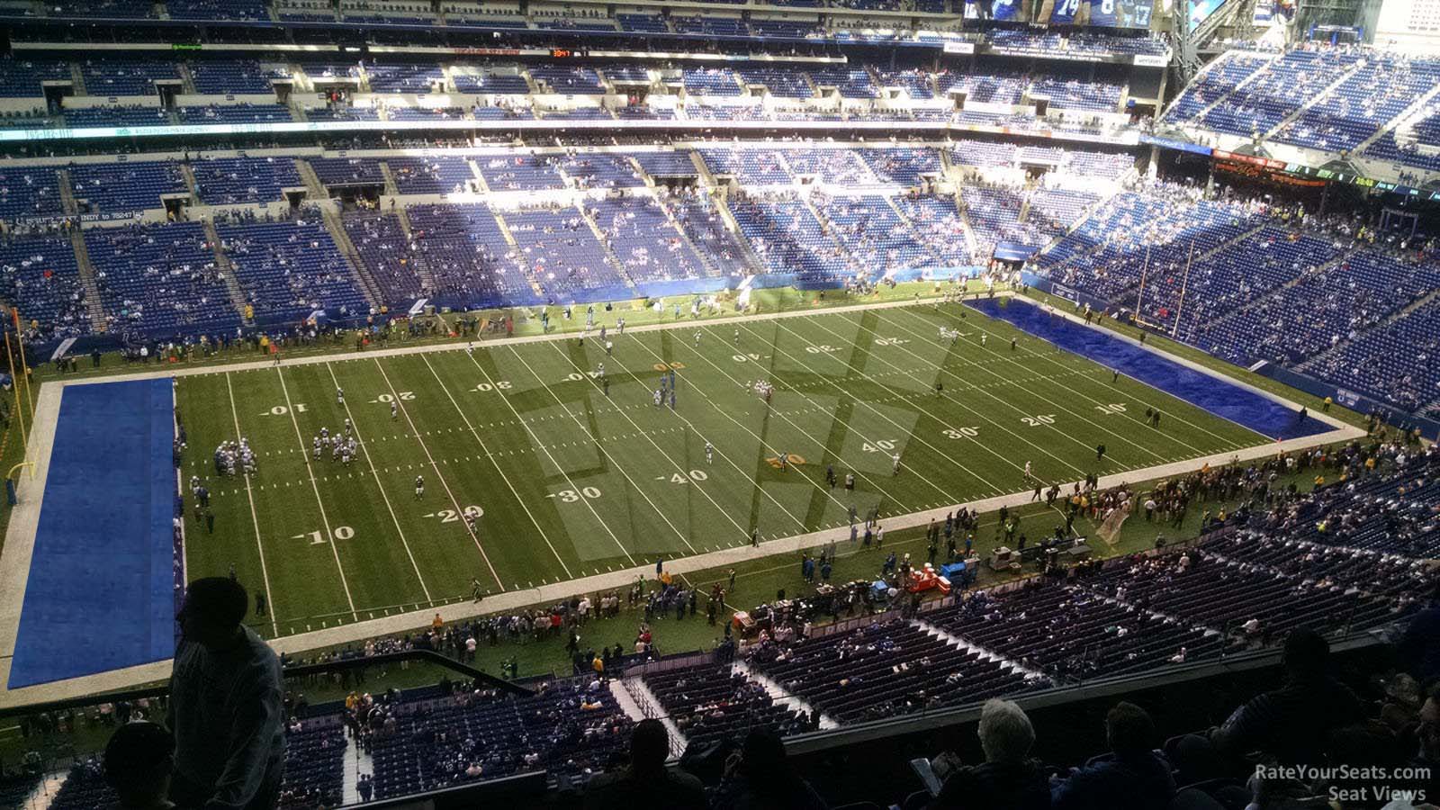 section 616, row 6 seat view  for football - lucas oil stadium