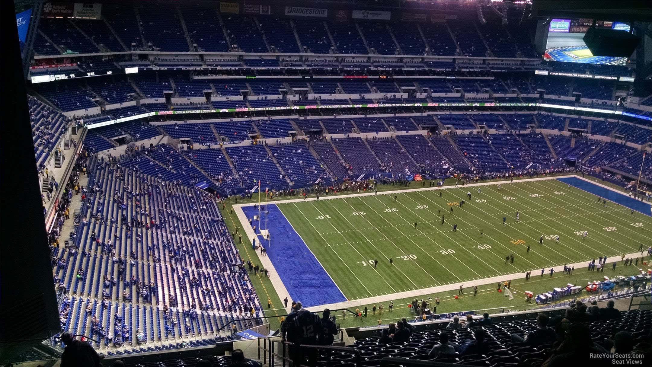 Terrace Level Sideline Lucas Oil Stadium Football Seating