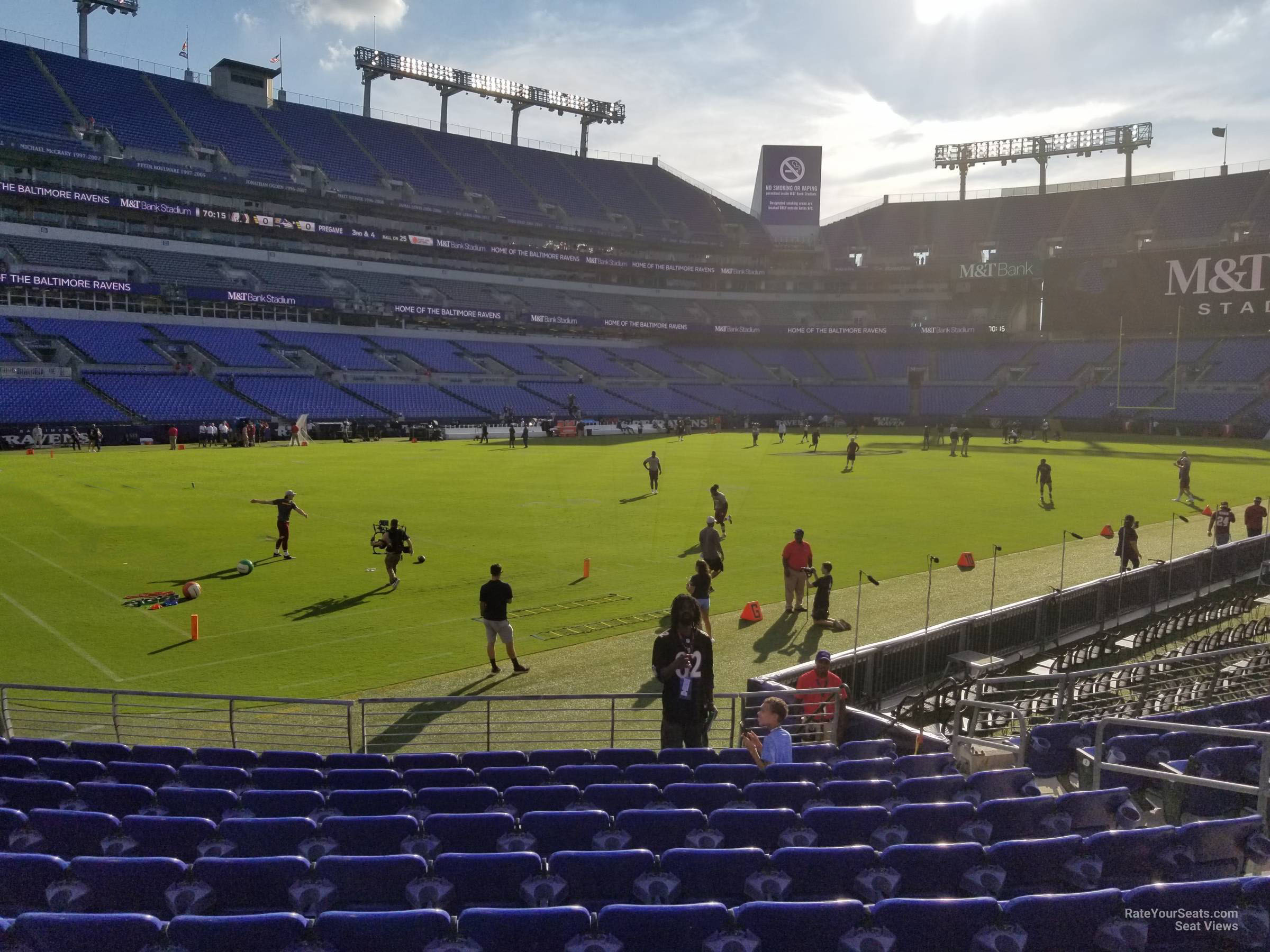 section 109, row 11 seat view  for football - m&t bank stadium