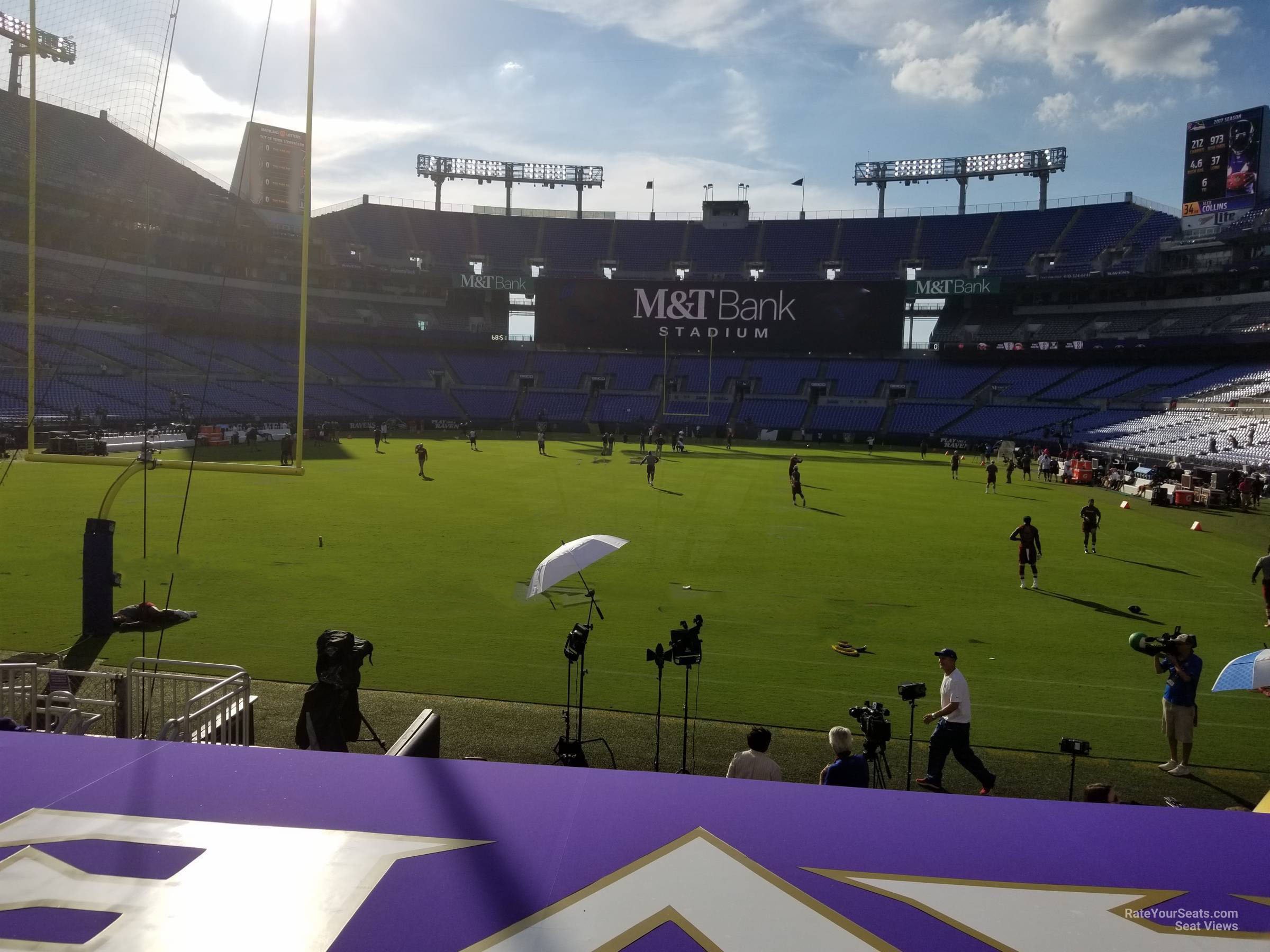 section 112, row 11 seat view  for football - m&t bank stadium