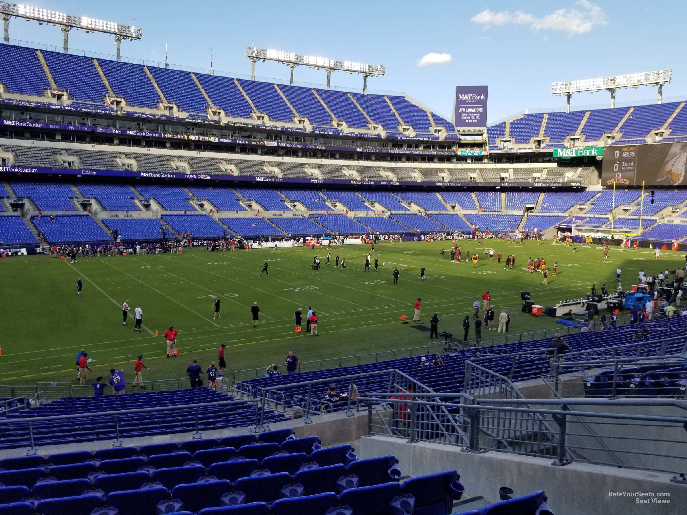 Mandt Bank Stadium Section 132 Baltimore Ravens