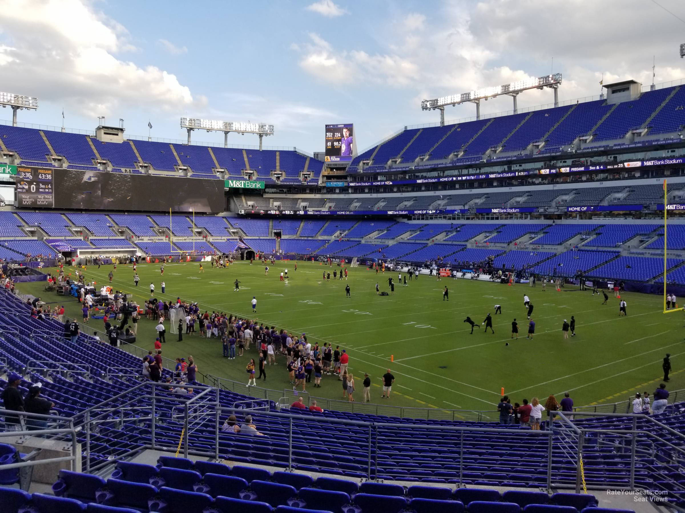 section 146, row 28 seat view  for football - m&t bank stadium
