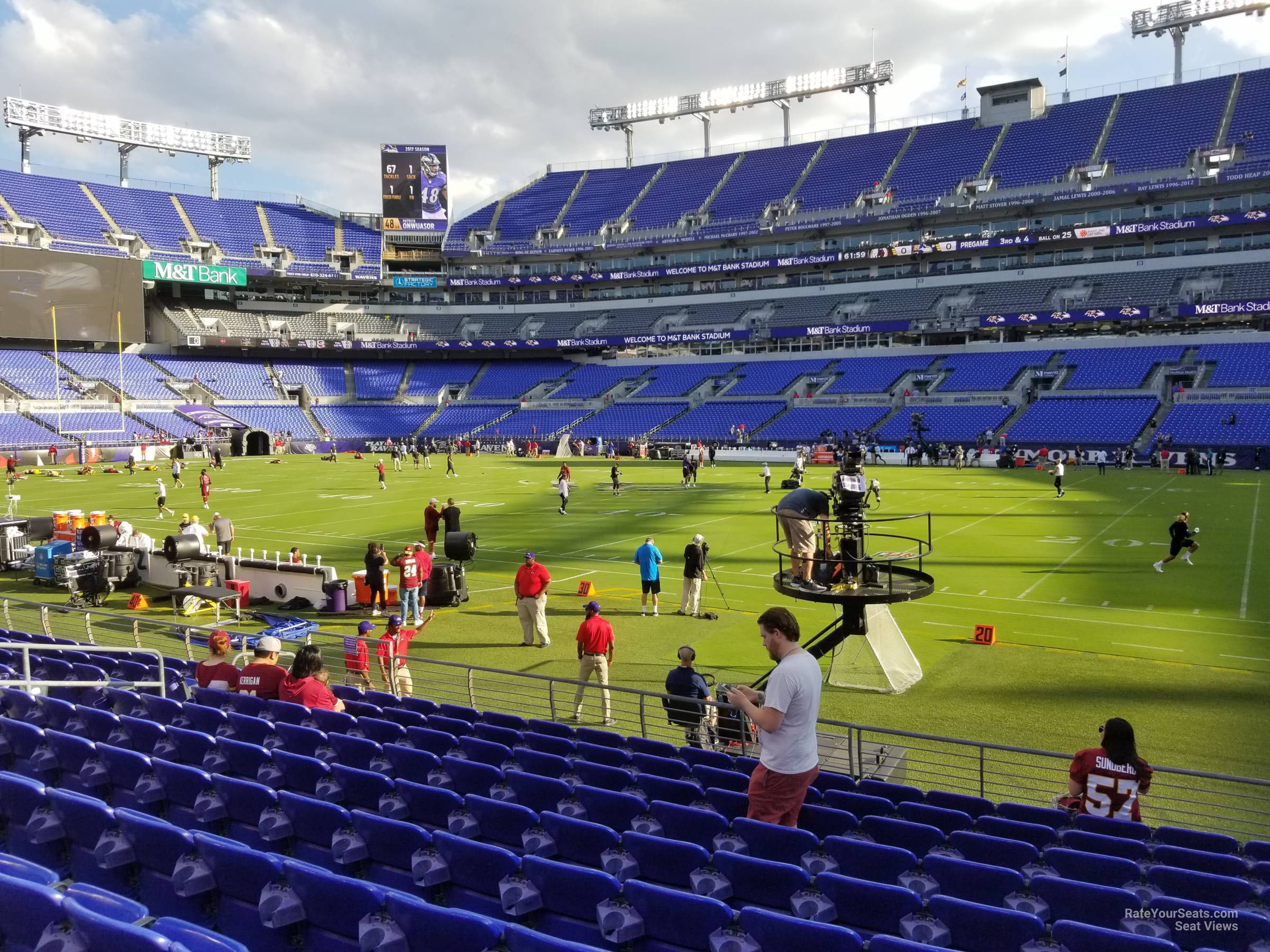 section 151, row 11 seat view  for football - m&t bank stadium