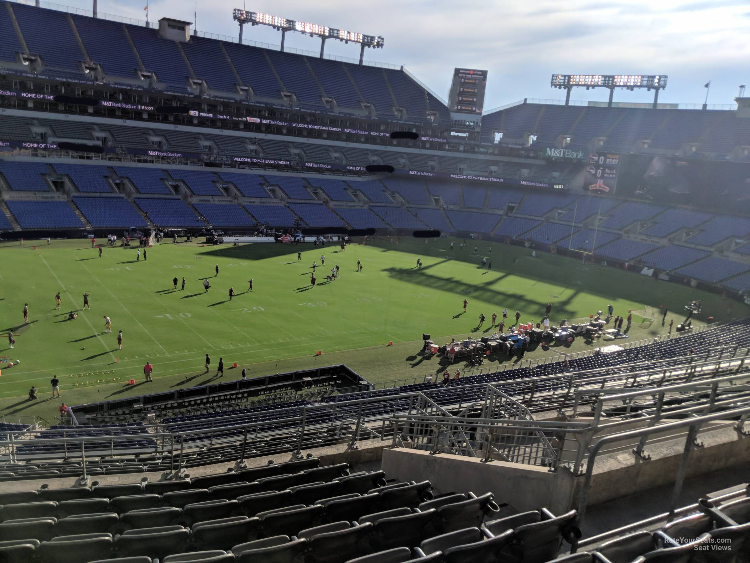 section 204, row 13 seat view  for football - m&t bank stadium