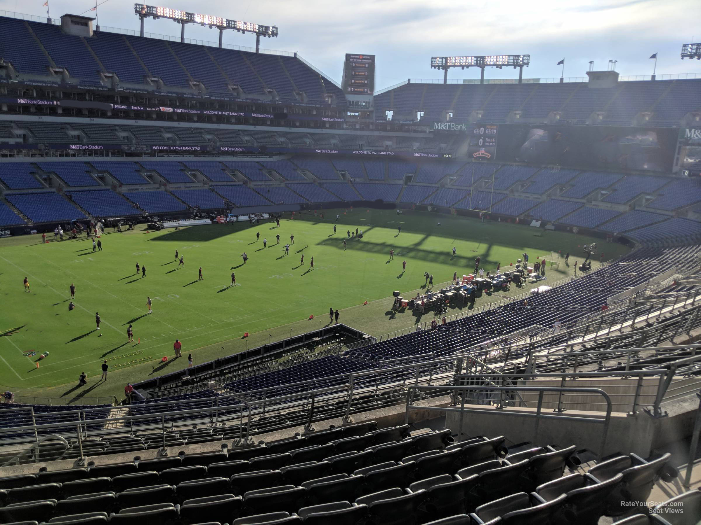 section 205, row 13 seat view  for football - m&t bank stadium
