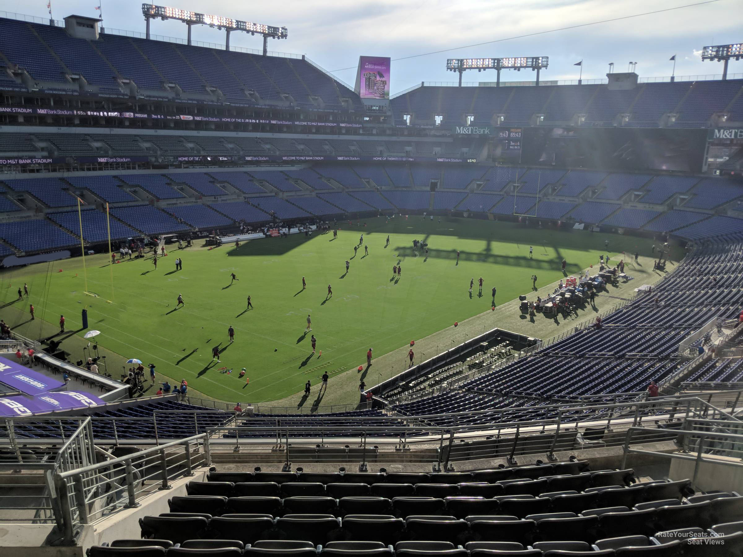 section 207, row 13 seat view  for football - m&t bank stadium