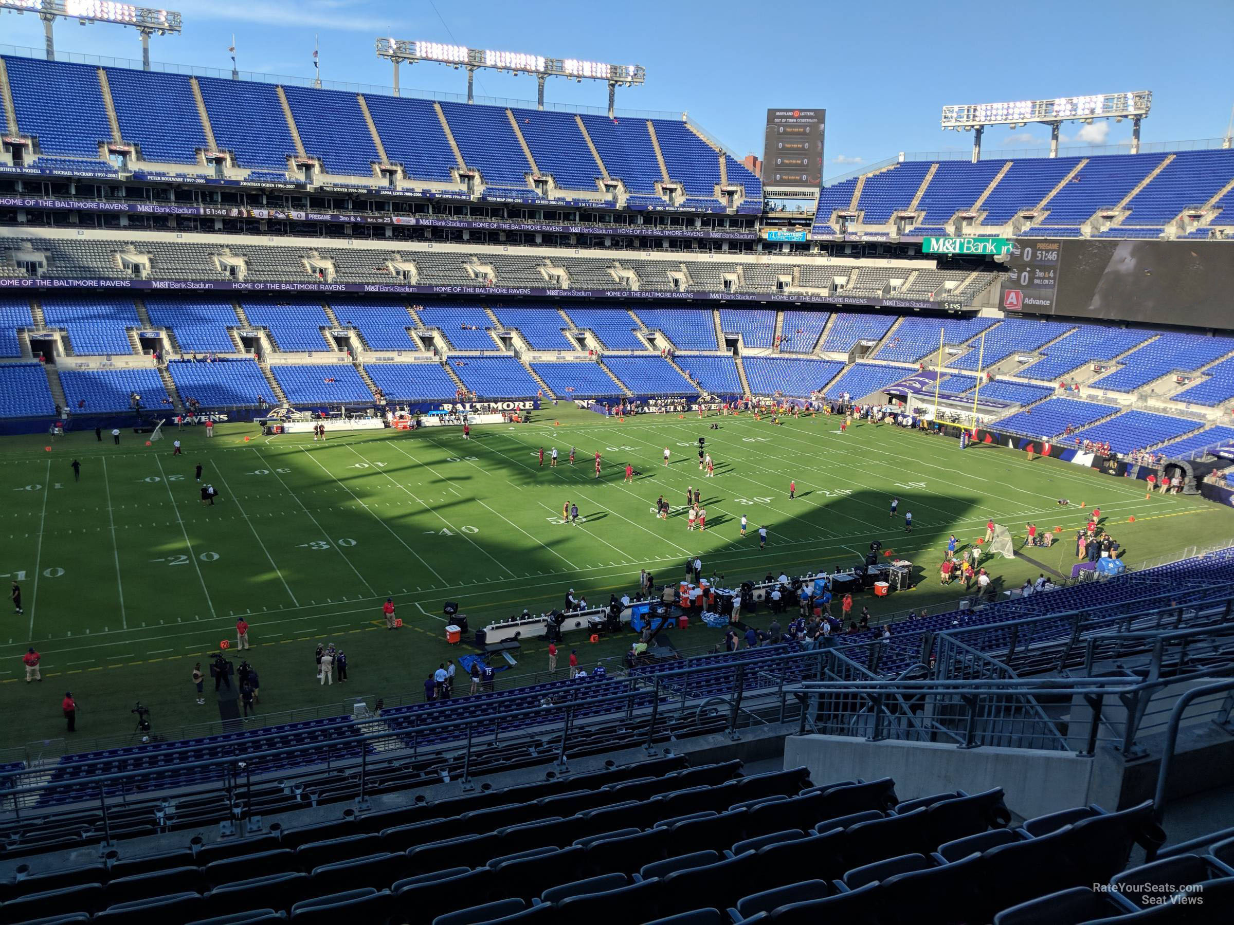 section 229, row 13 seat view  for football - m&t bank stadium