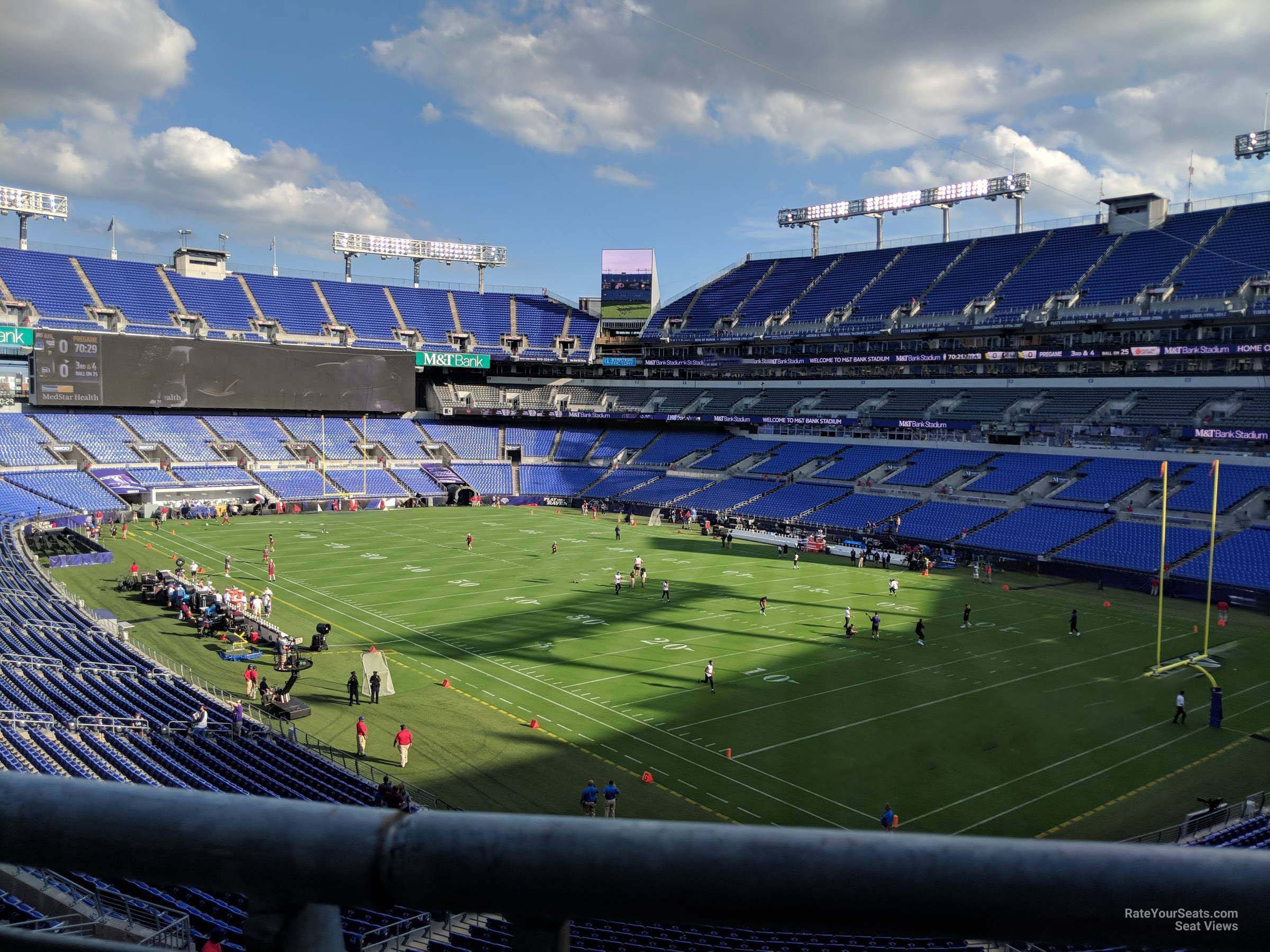 section 246, row 1 seat view  for football - m&t bank stadium