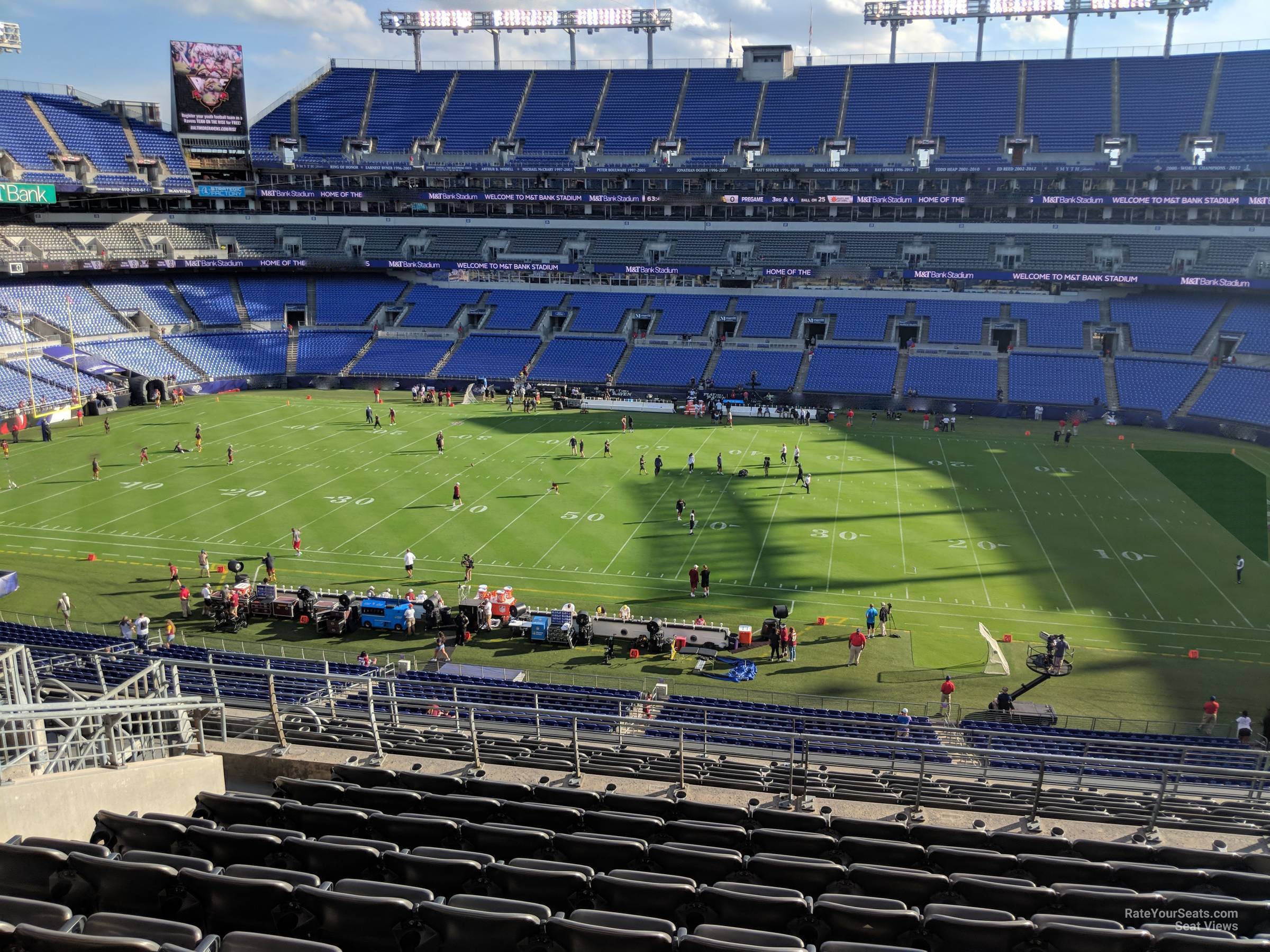 section 252, row 13 seat view  for football - m&t bank stadium