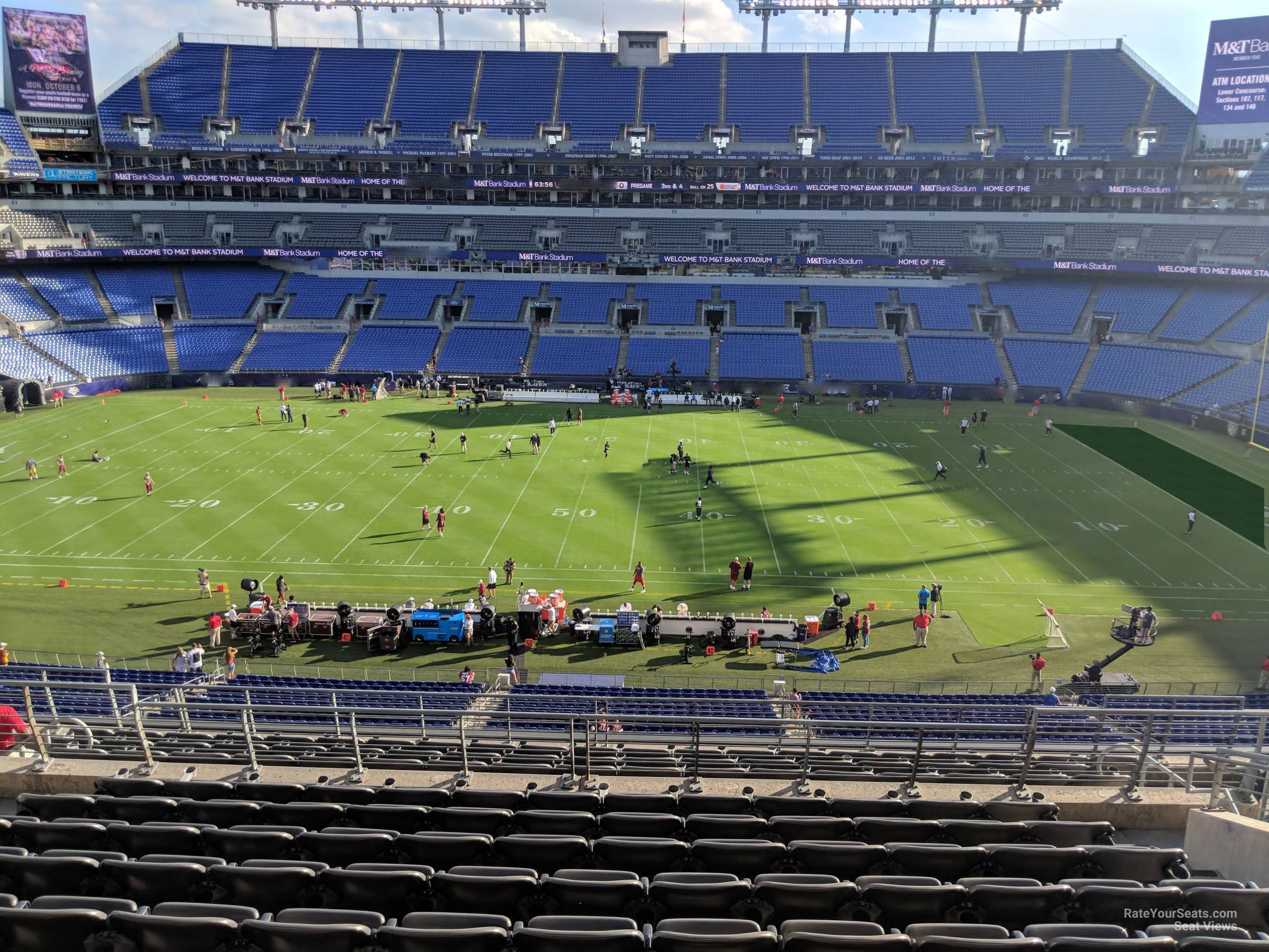 section 253, row 13 seat view  for football - m&t bank stadium