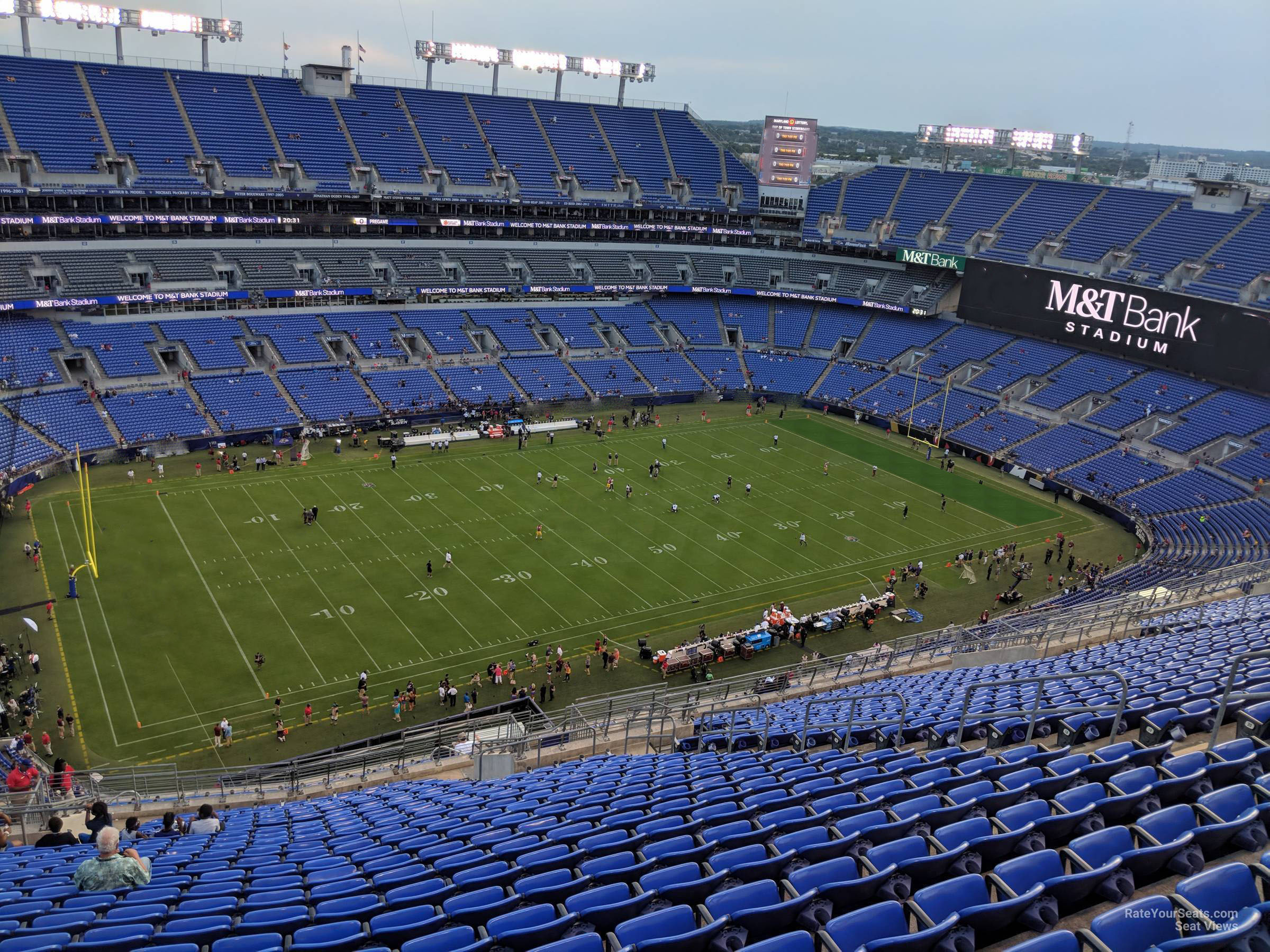 section 504, row 26 seat view  for football - m&t bank stadium