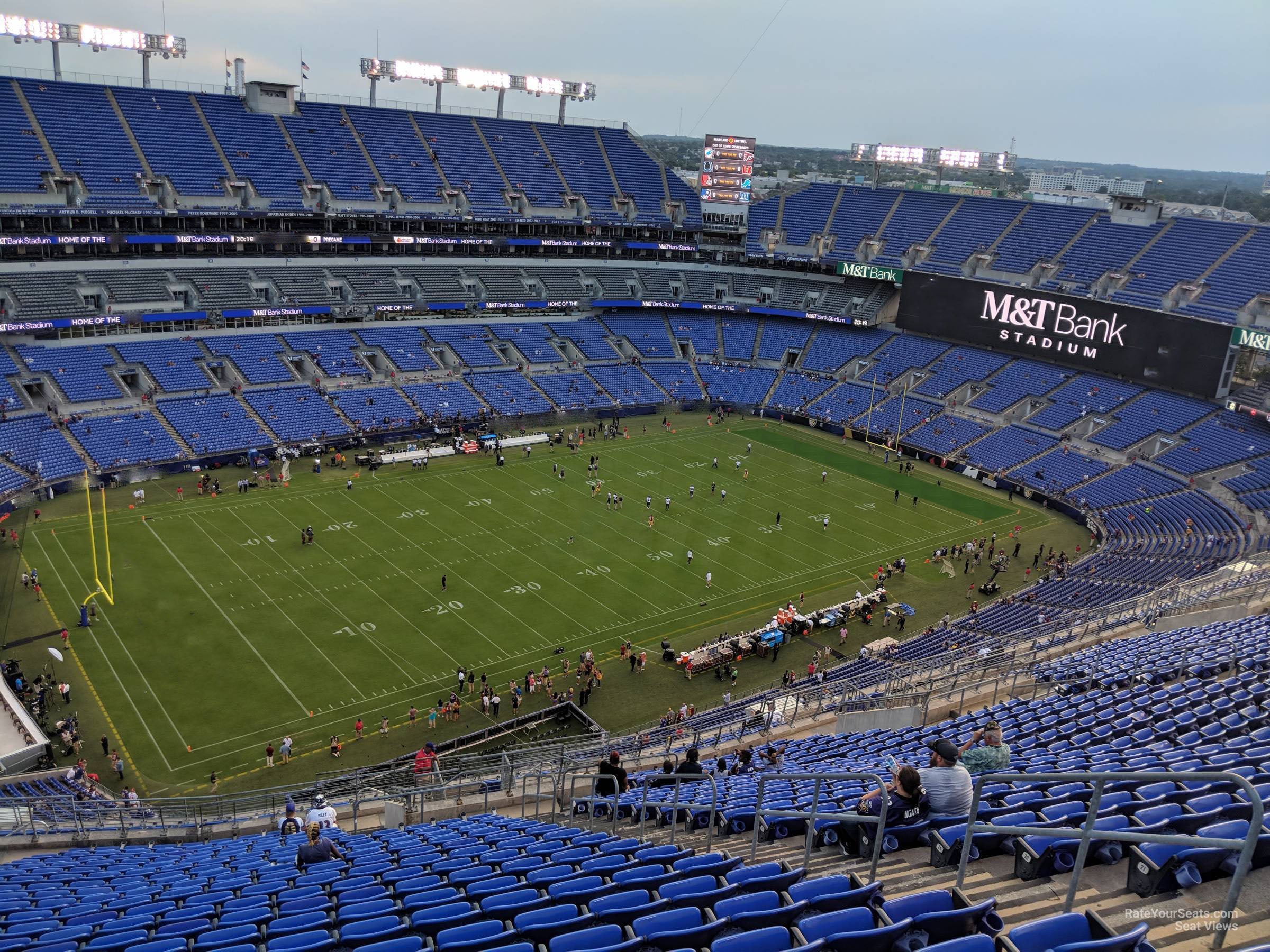 section 505, row 26 seat view  for football - m&t bank stadium