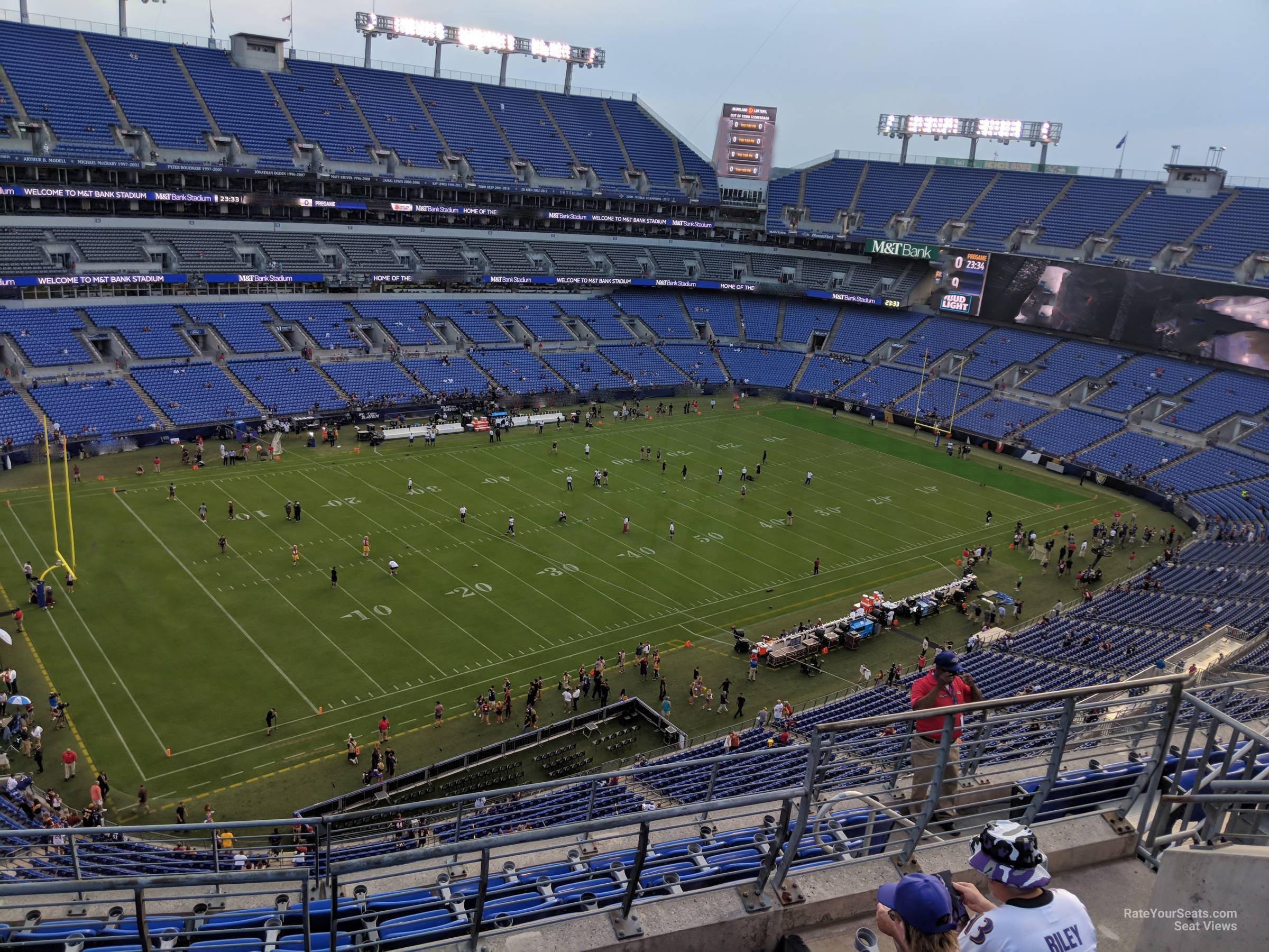 section 505, row 8 seat view  for football - m&t bank stadium
