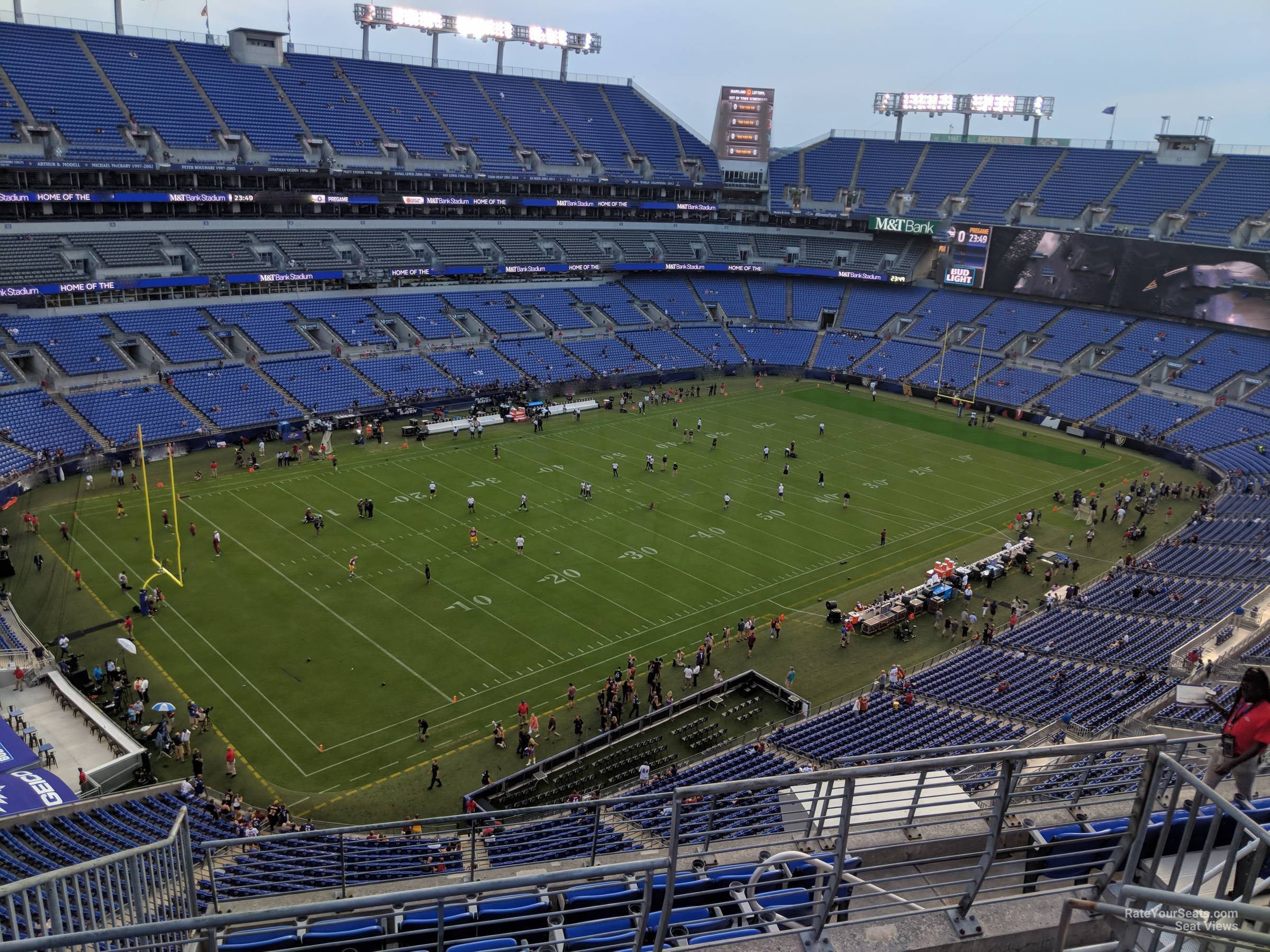 section 506, row 8 seat view  for football - m&t bank stadium