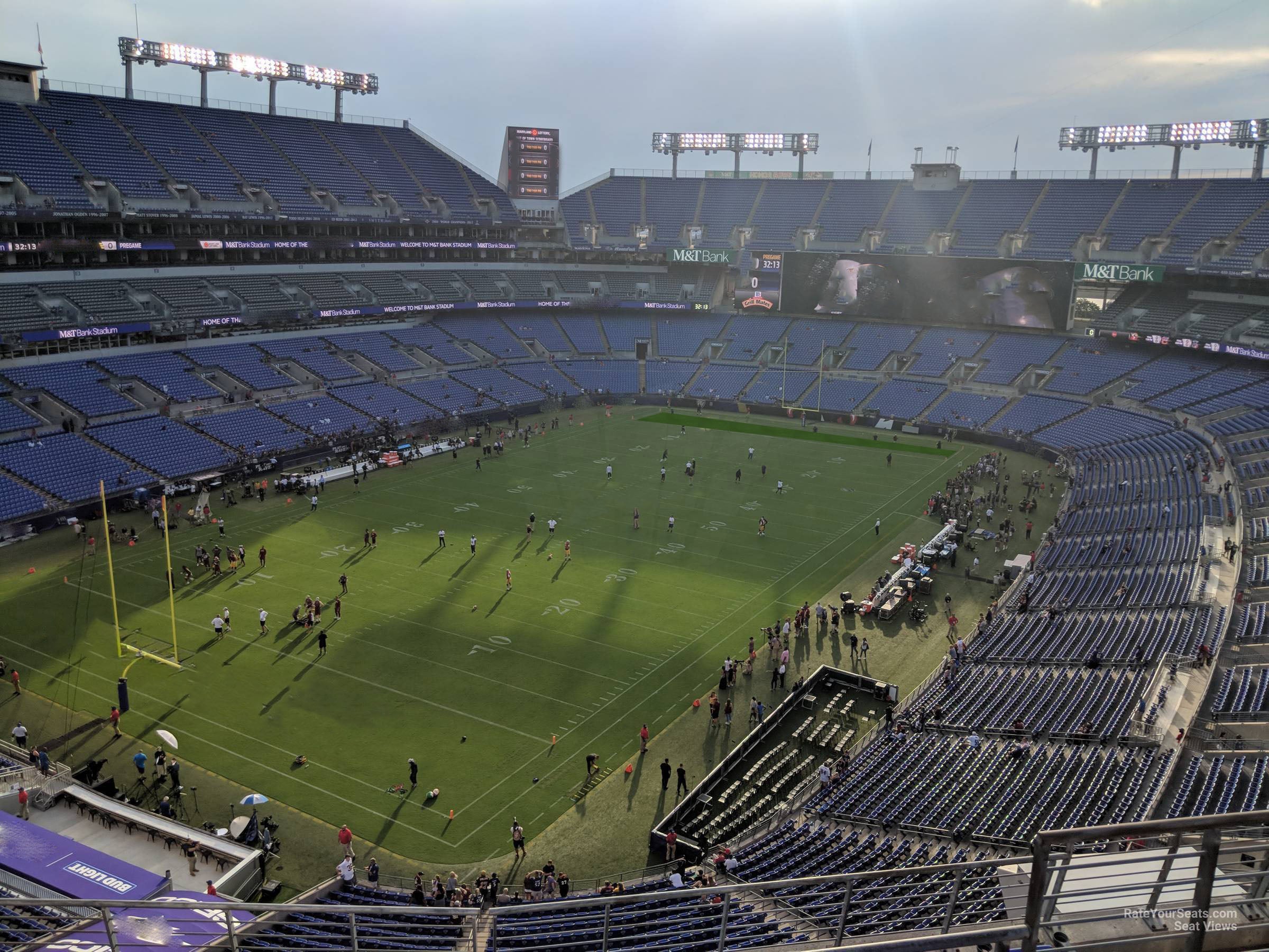 section 508, row 8 seat view  for football - m&t bank stadium