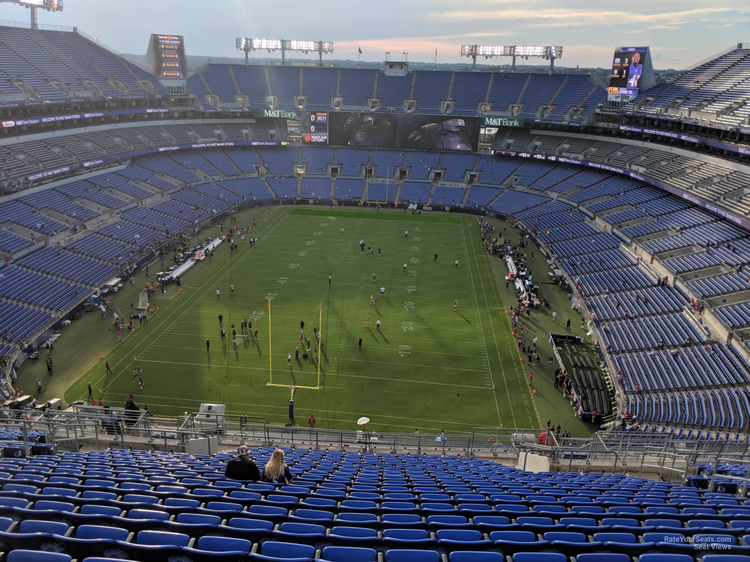 section 512, row 23 seat view  for football - m&t bank stadium