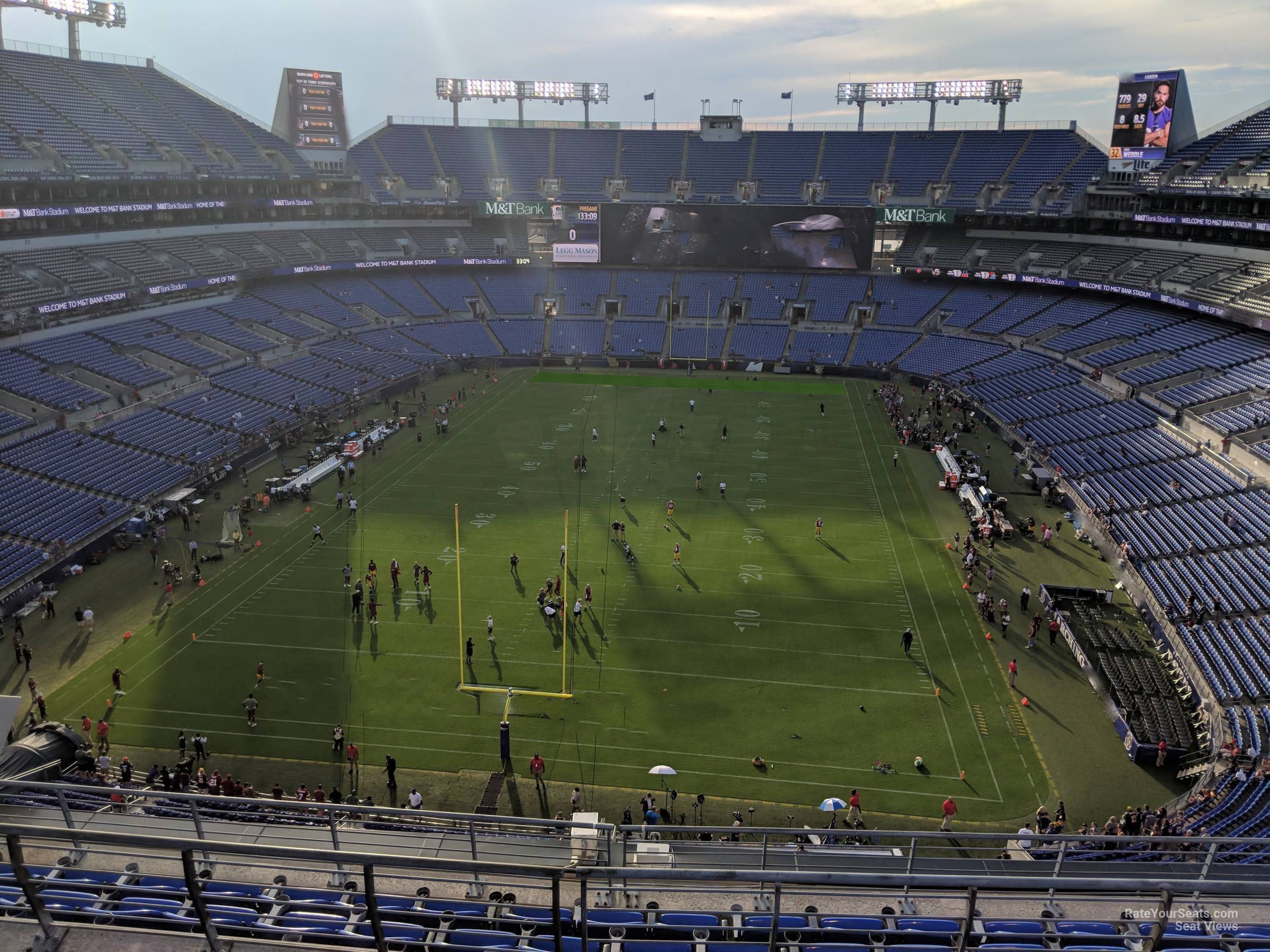 section 512, row 8 seat view  for football - m&t bank stadium