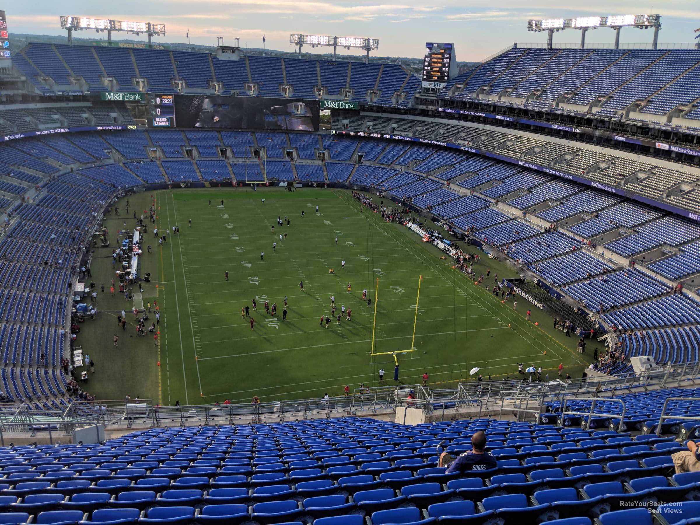 section 515, row 23 seat view  for football - m&t bank stadium