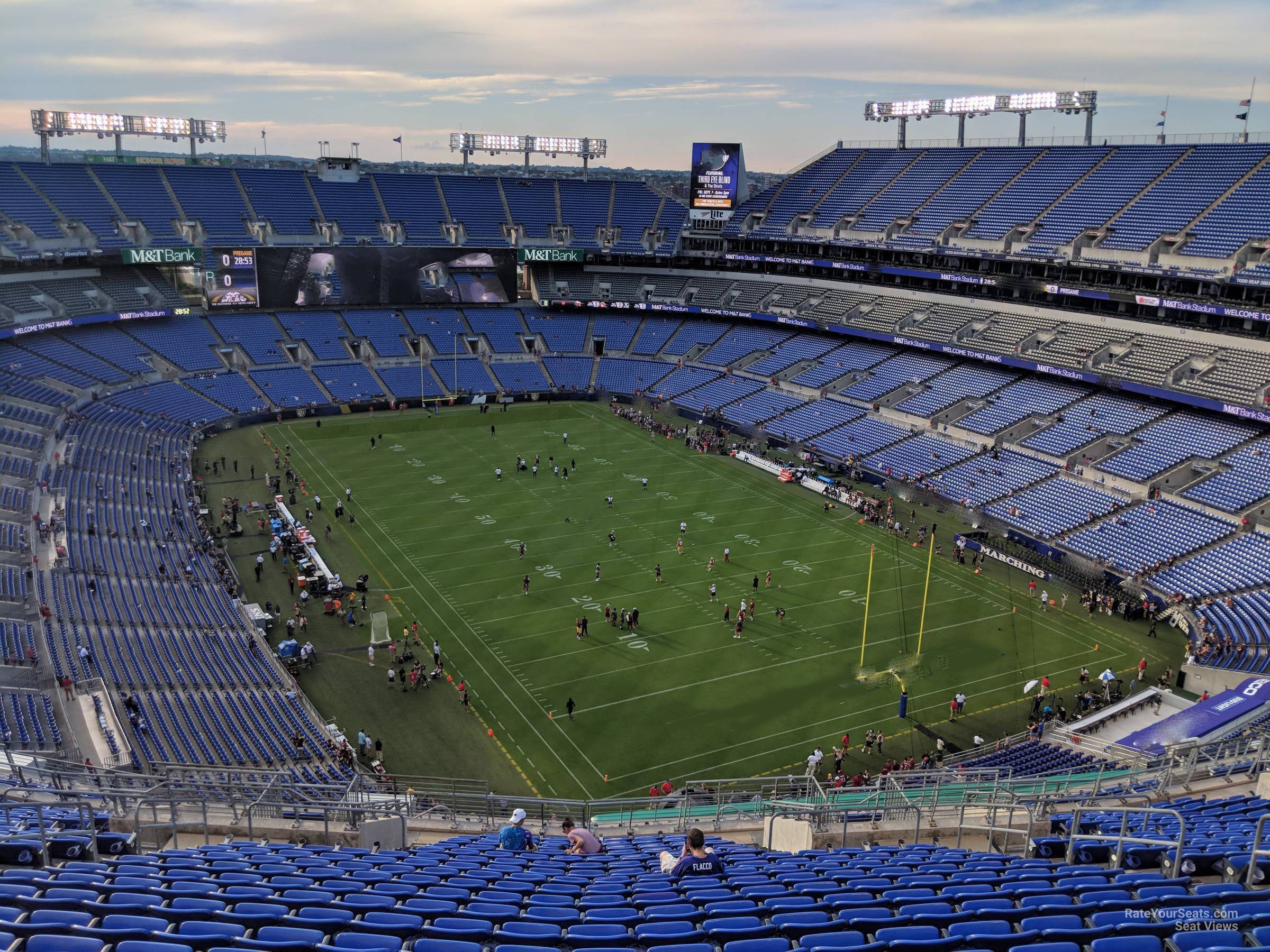 section 517, row 23 seat view  for football - m&t bank stadium