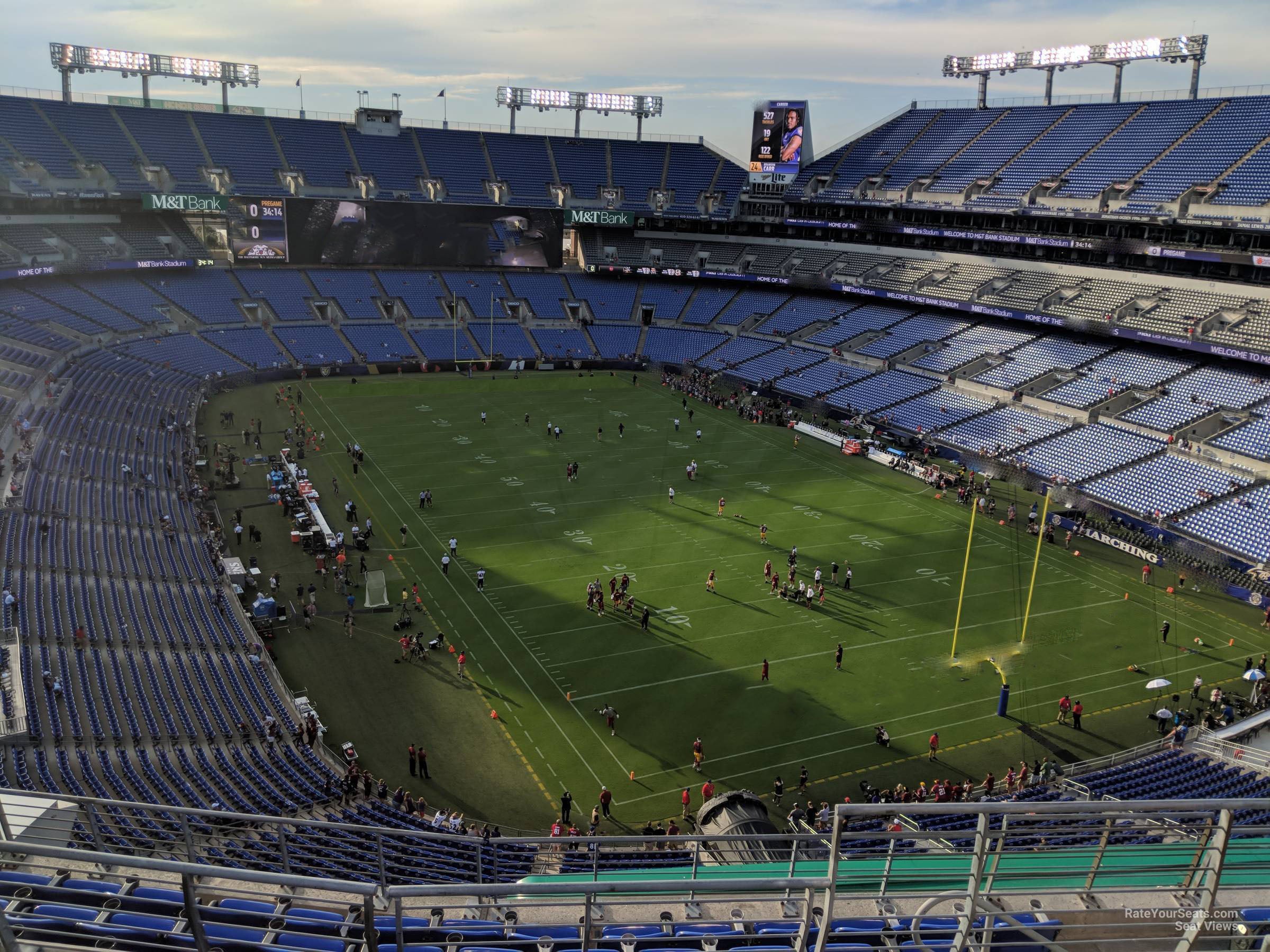 section 517, row 8 seat view  for football - m&t bank stadium