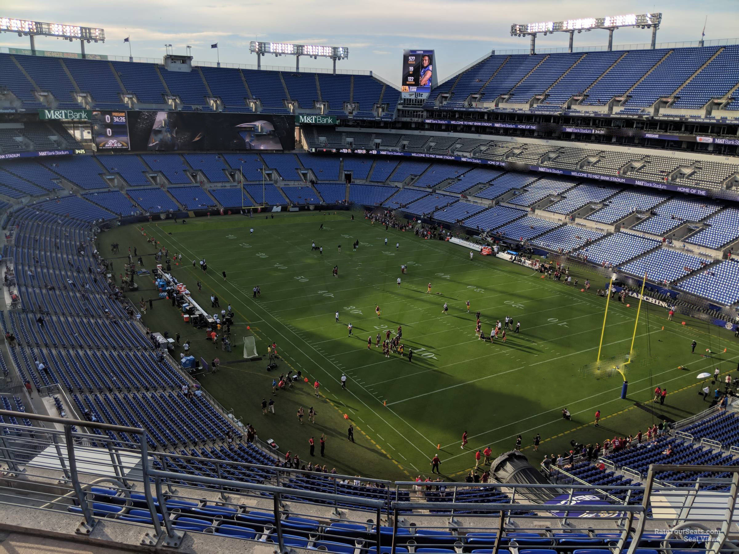 section 518, row 8 seat view  for football - m&t bank stadium