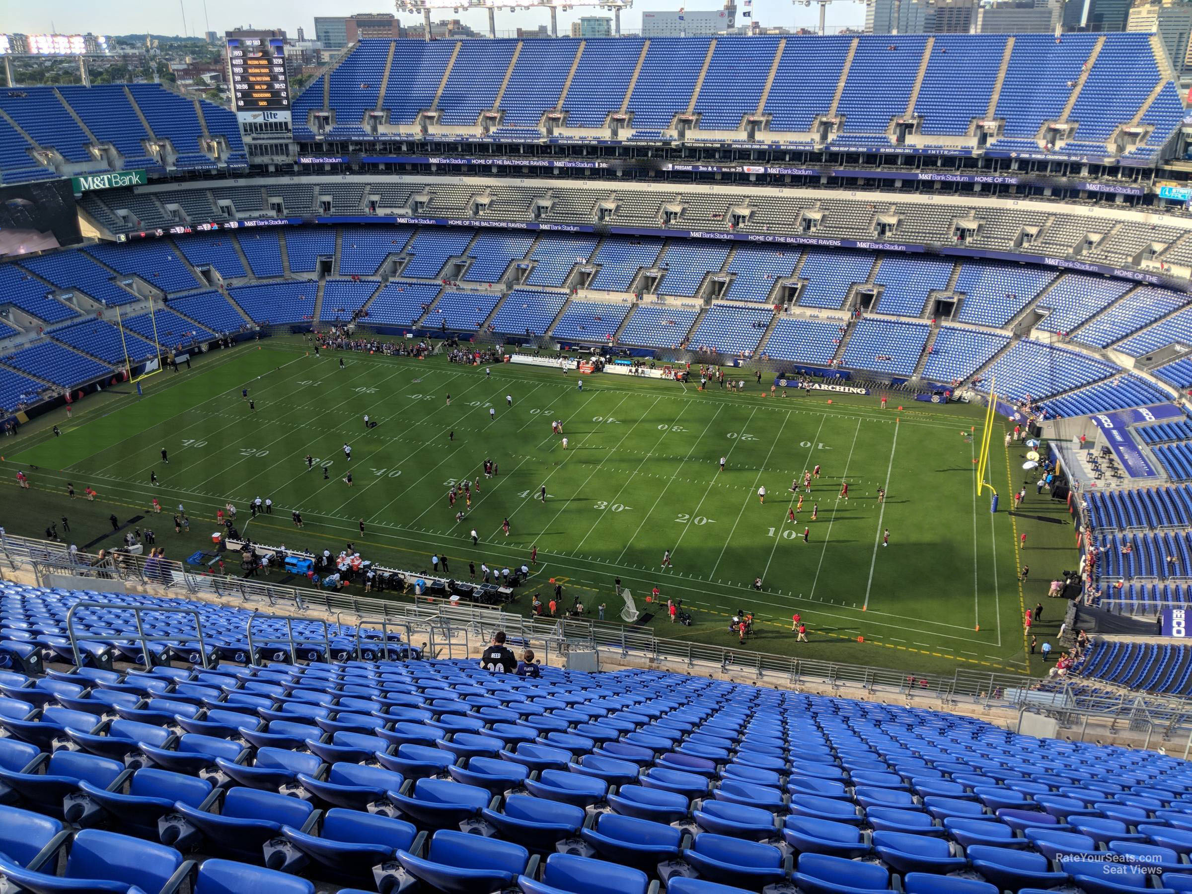 section 523, row 26 seat view  for football - m&t bank stadium