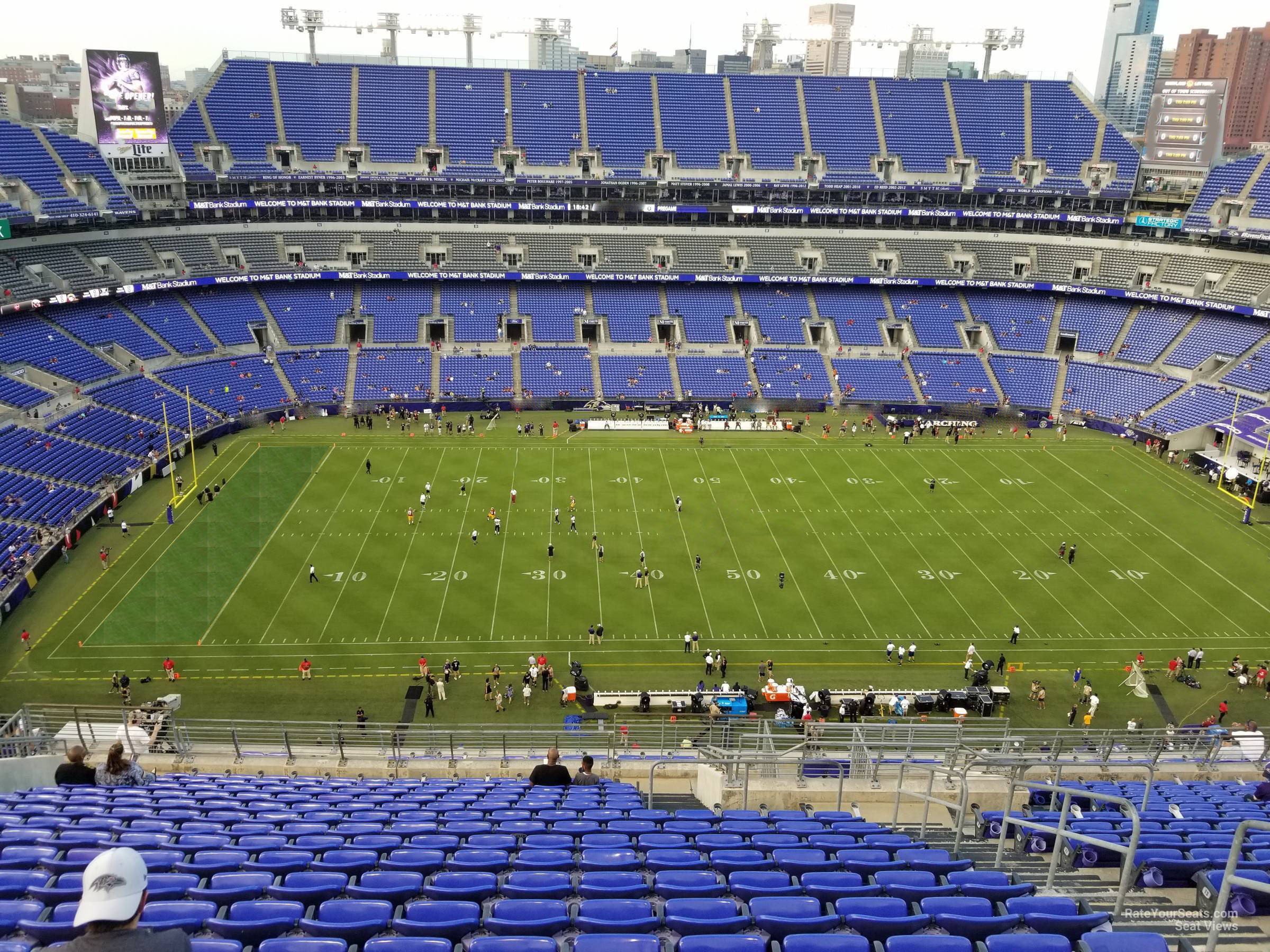 section 528, row 20 seat view  for football - m&t bank stadium