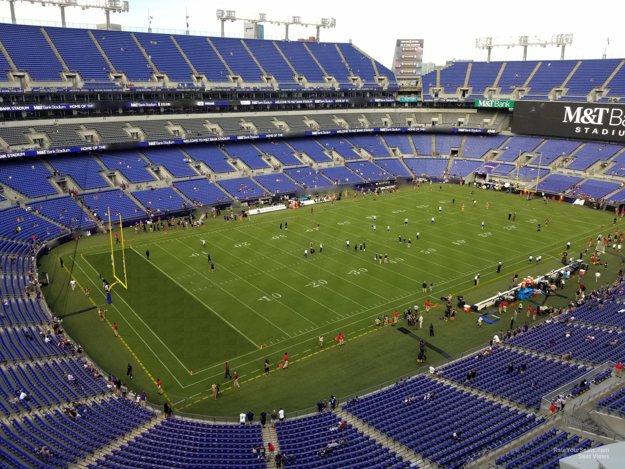 section 533, row 2 seat view  for football - m&t bank stadium