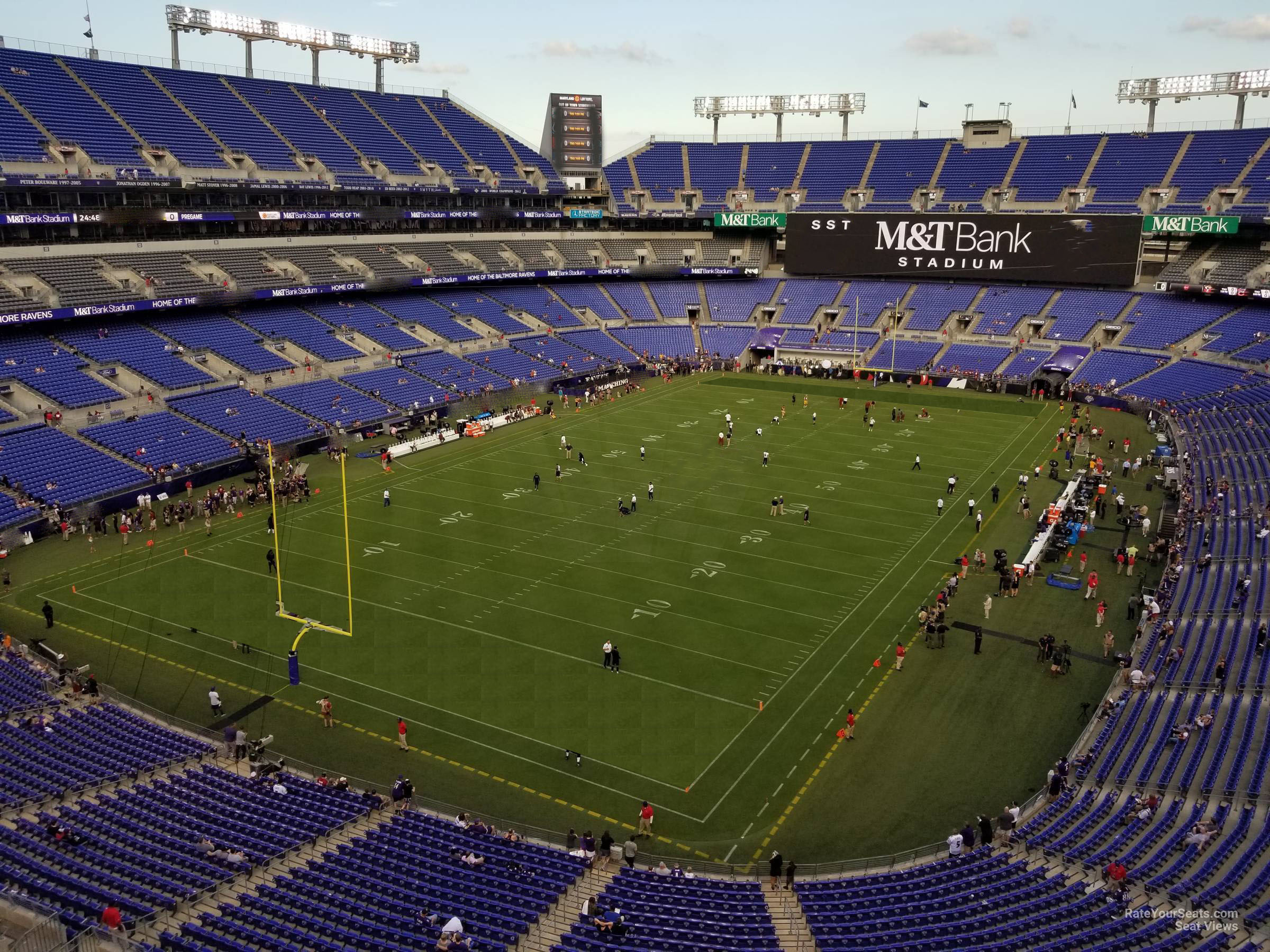 section 536, row 2 seat view  for football - m&t bank stadium