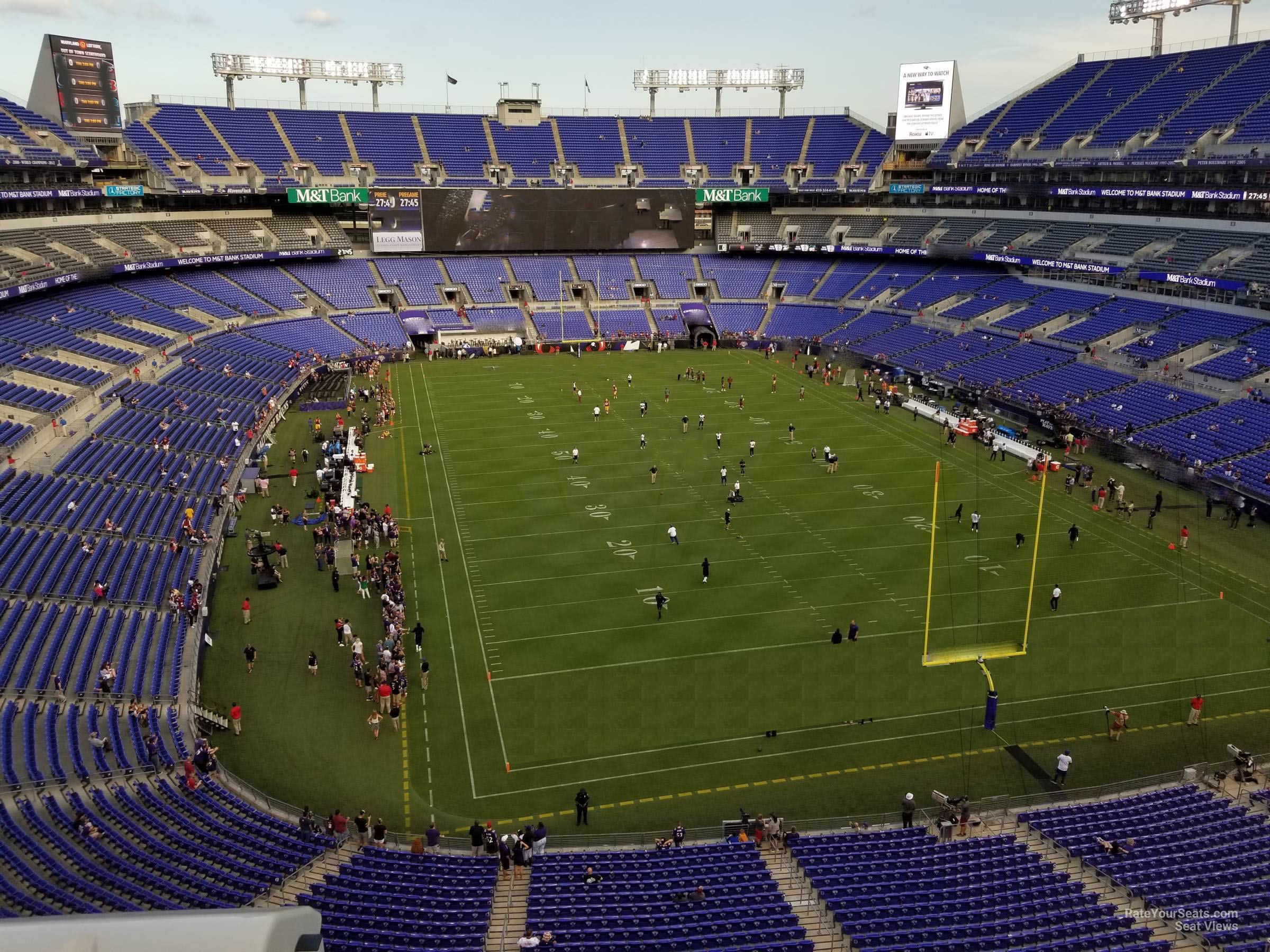 section 542, row 2 seat view  for football - m&t bank stadium