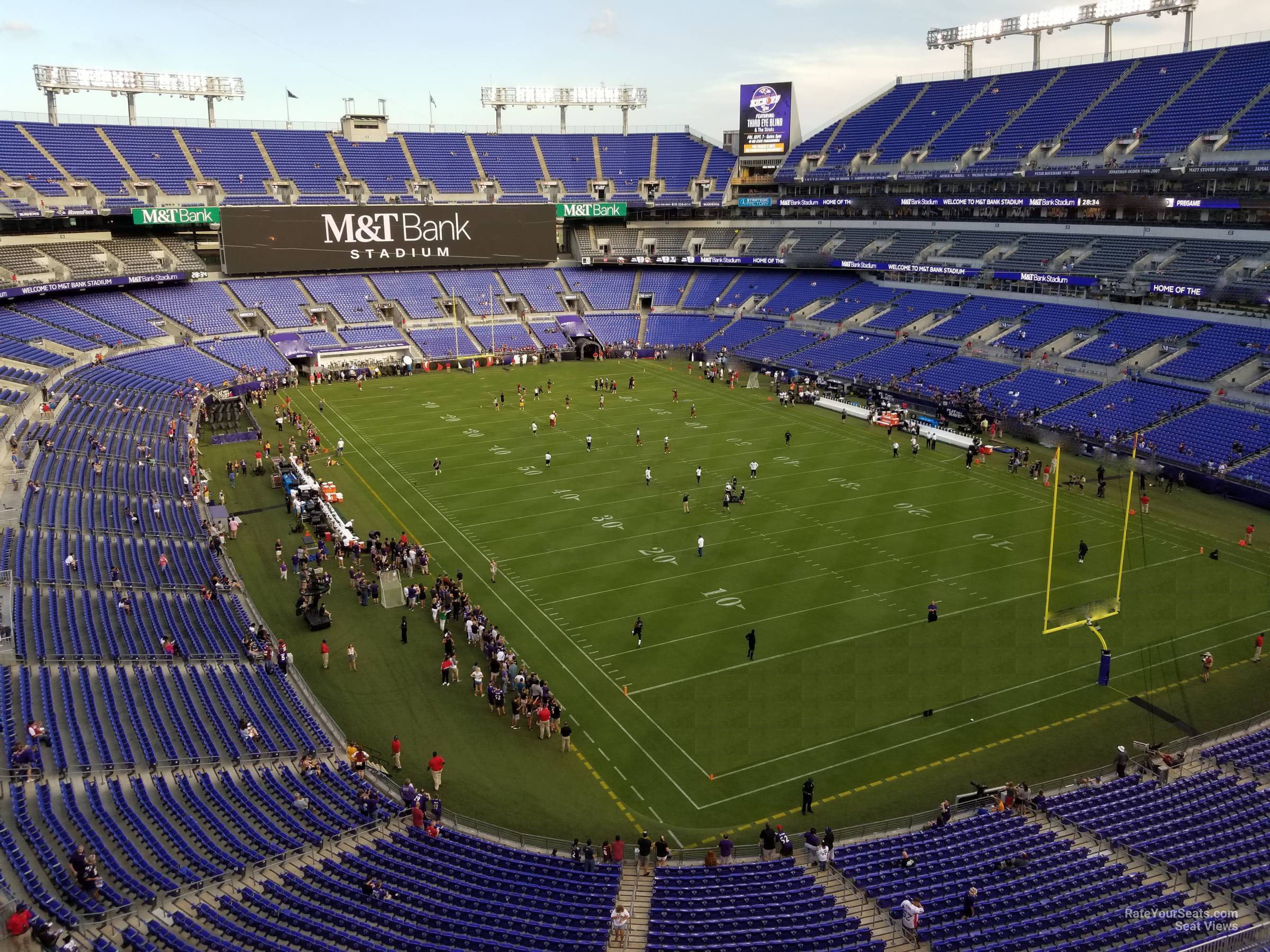 section 544, row 2 seat view  for football - m&t bank stadium