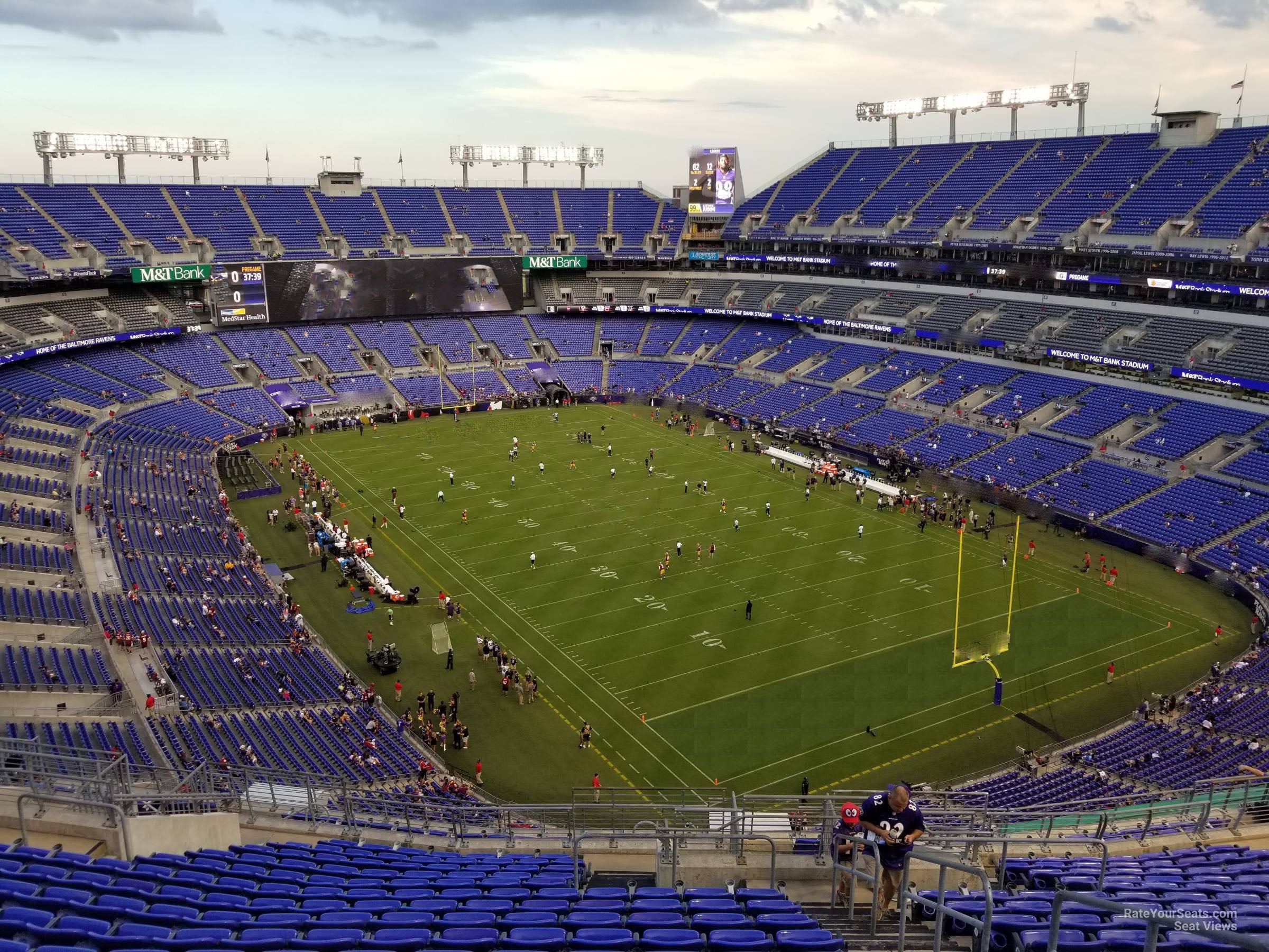 section 545, row 20 seat view  for football - m&t bank stadium