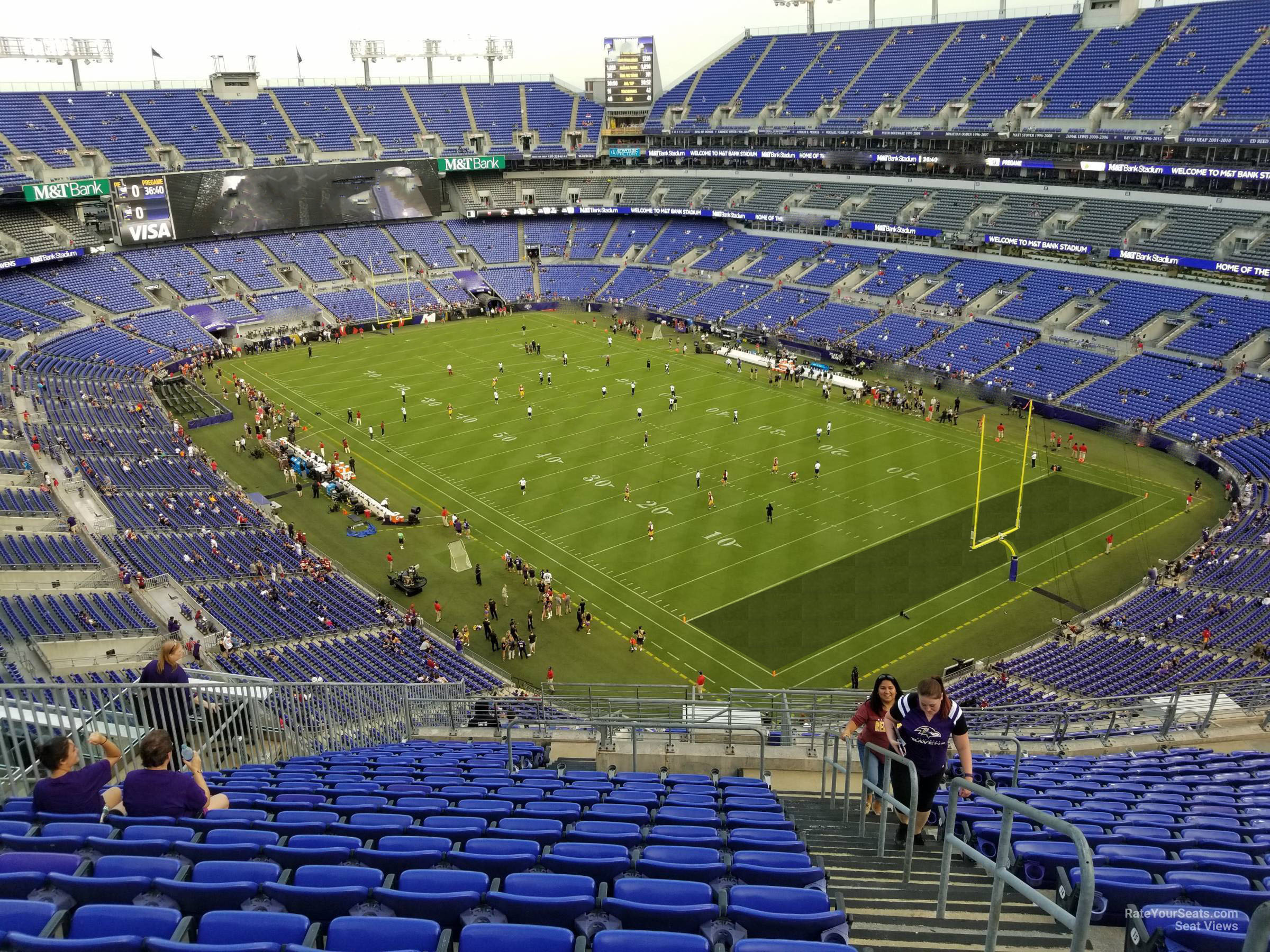 section 546, row 20 seat view  for football - m&t bank stadium