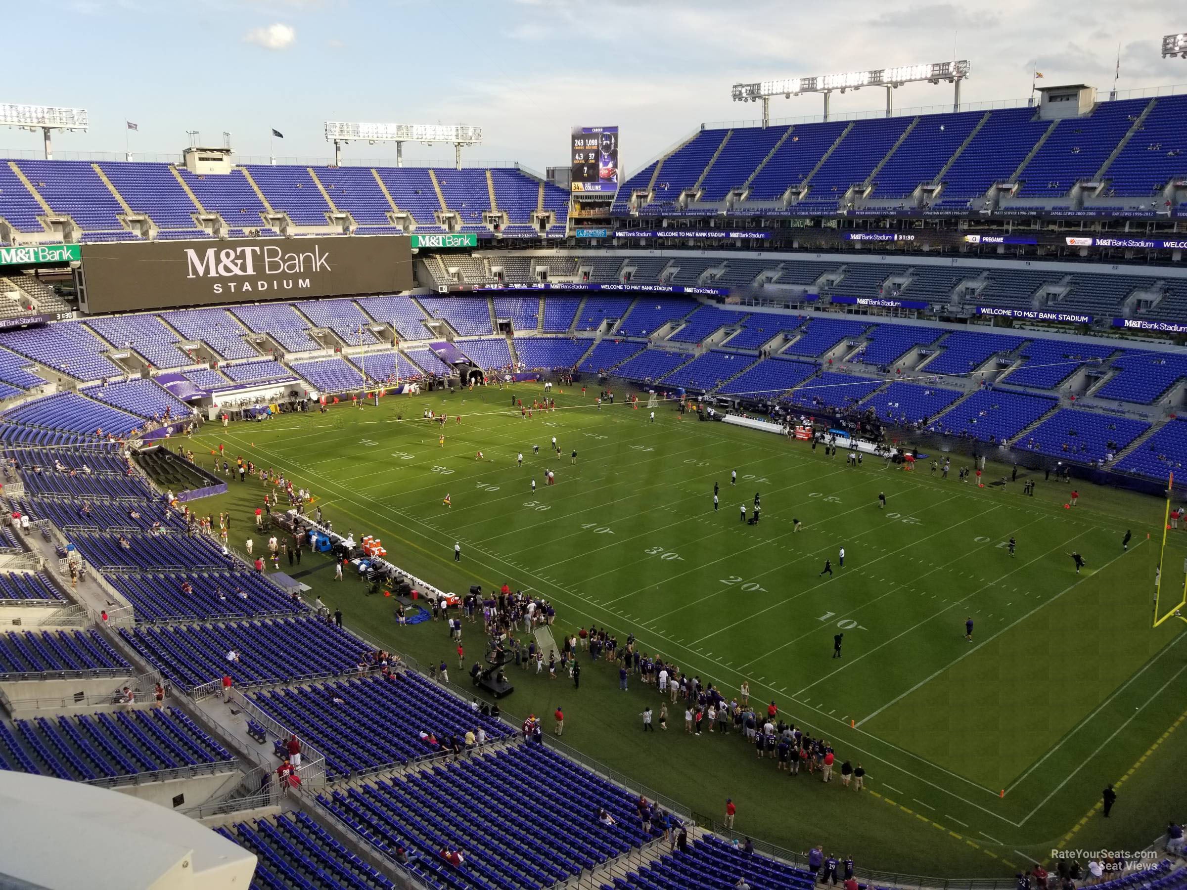 section 547, row 2 seat view  for football - m&t bank stadium