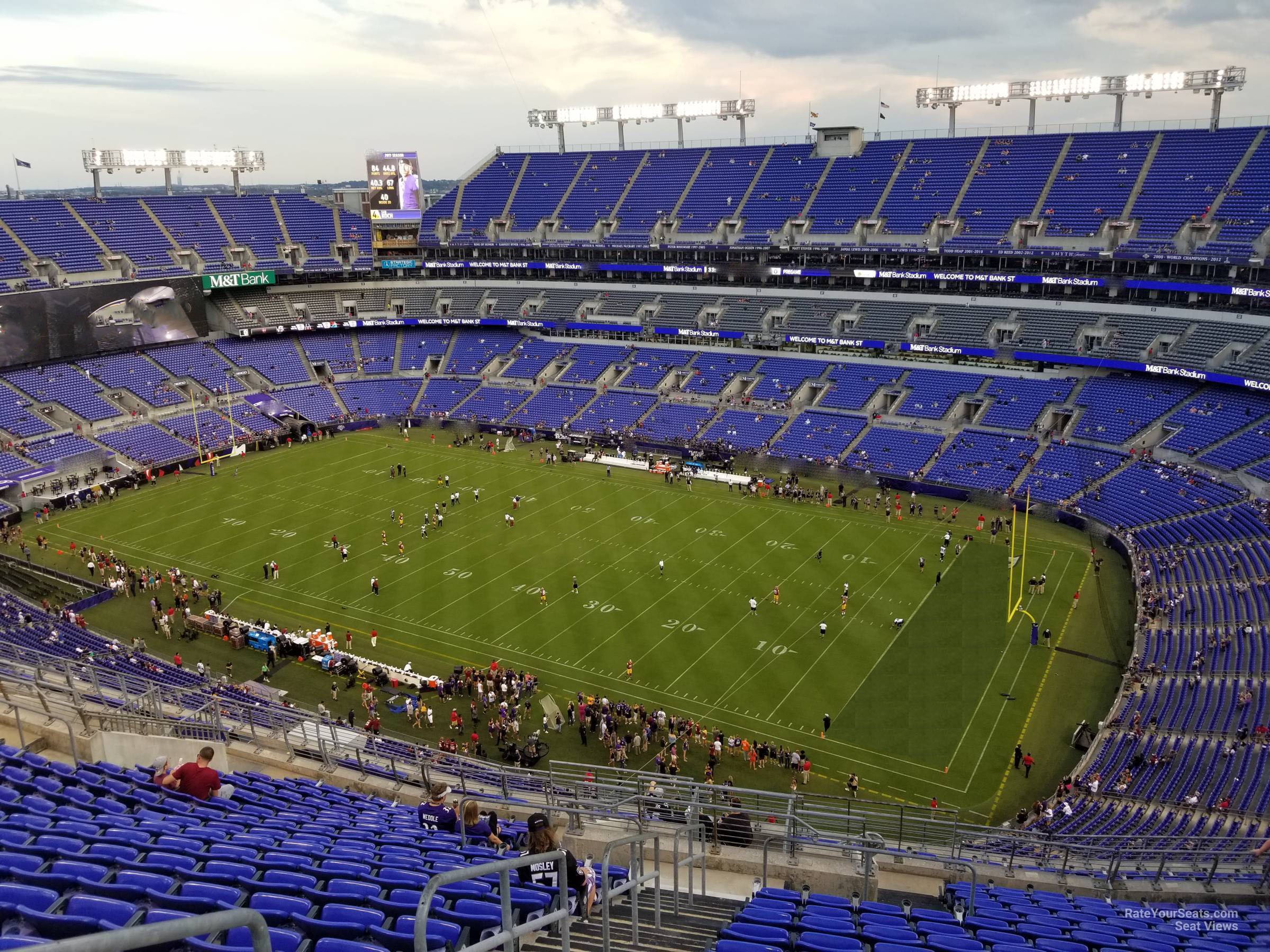 section 548, row 20 seat view  for football - m&t bank stadium