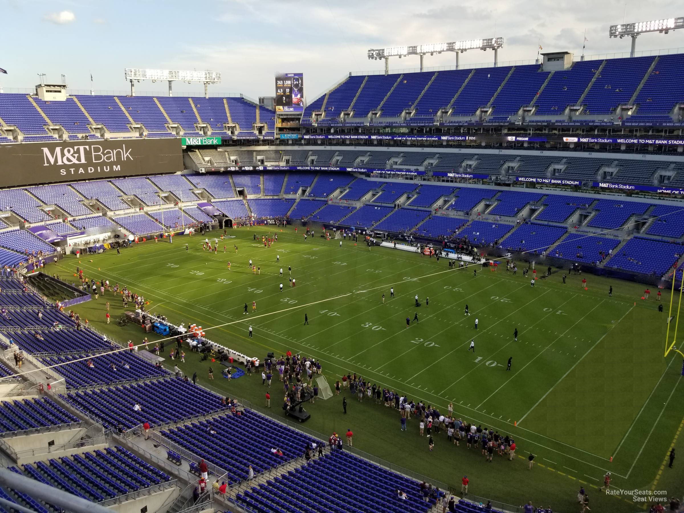 section 548, row 2 seat view  for football - m&t bank stadium