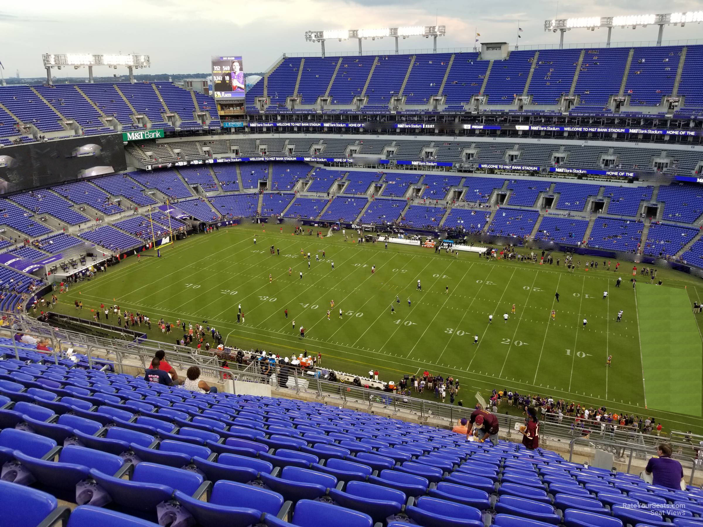 section 551, row 20 seat view  for football - m&t bank stadium