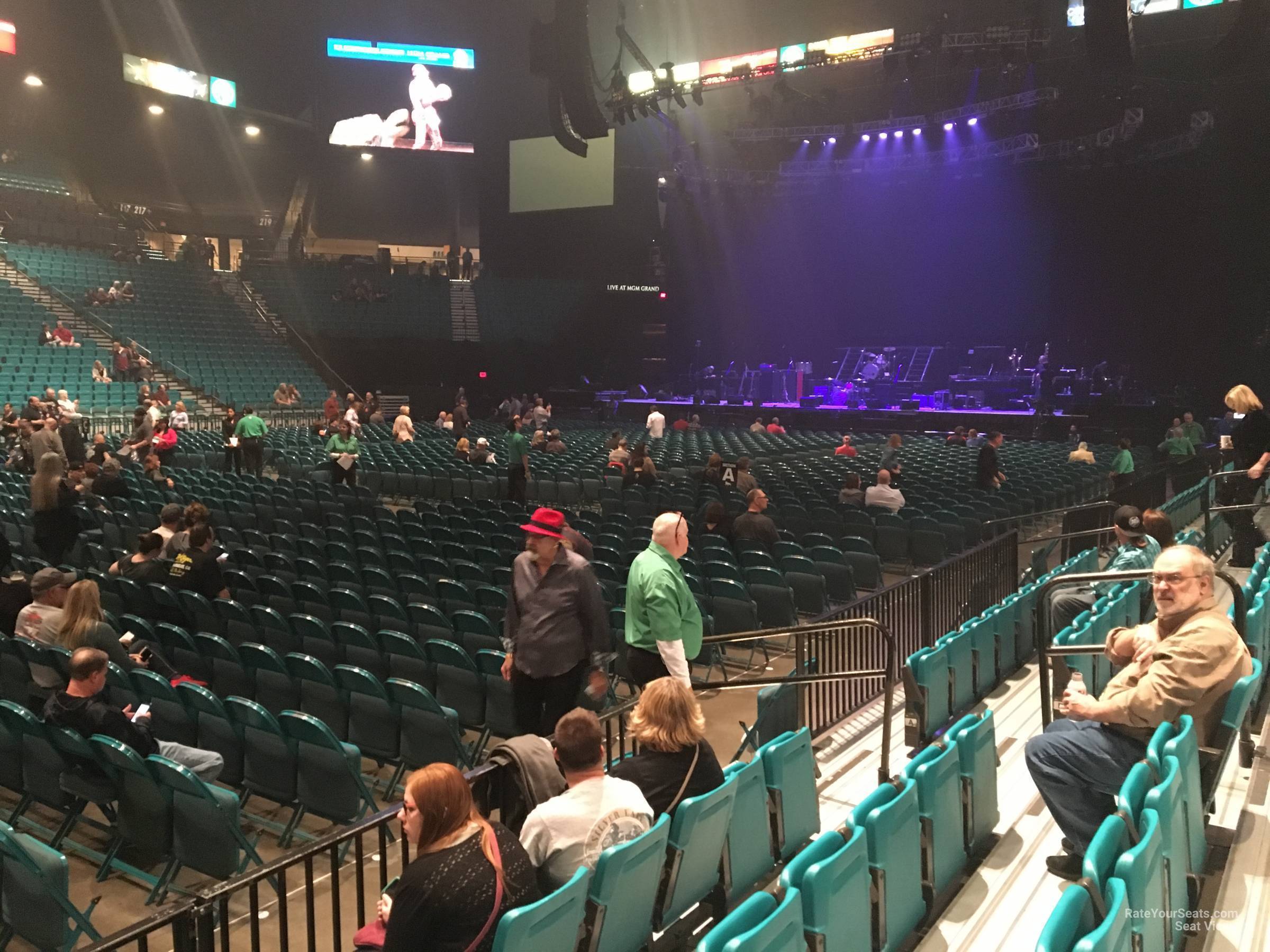 mgm grand garden arena section 10 rateyourseats com mgm seating chart view