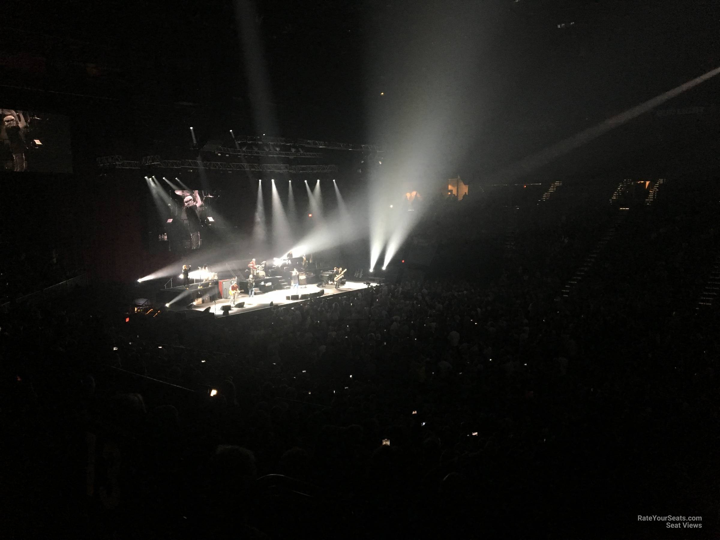 section 11, row x seat view  - mgm grand garden arena