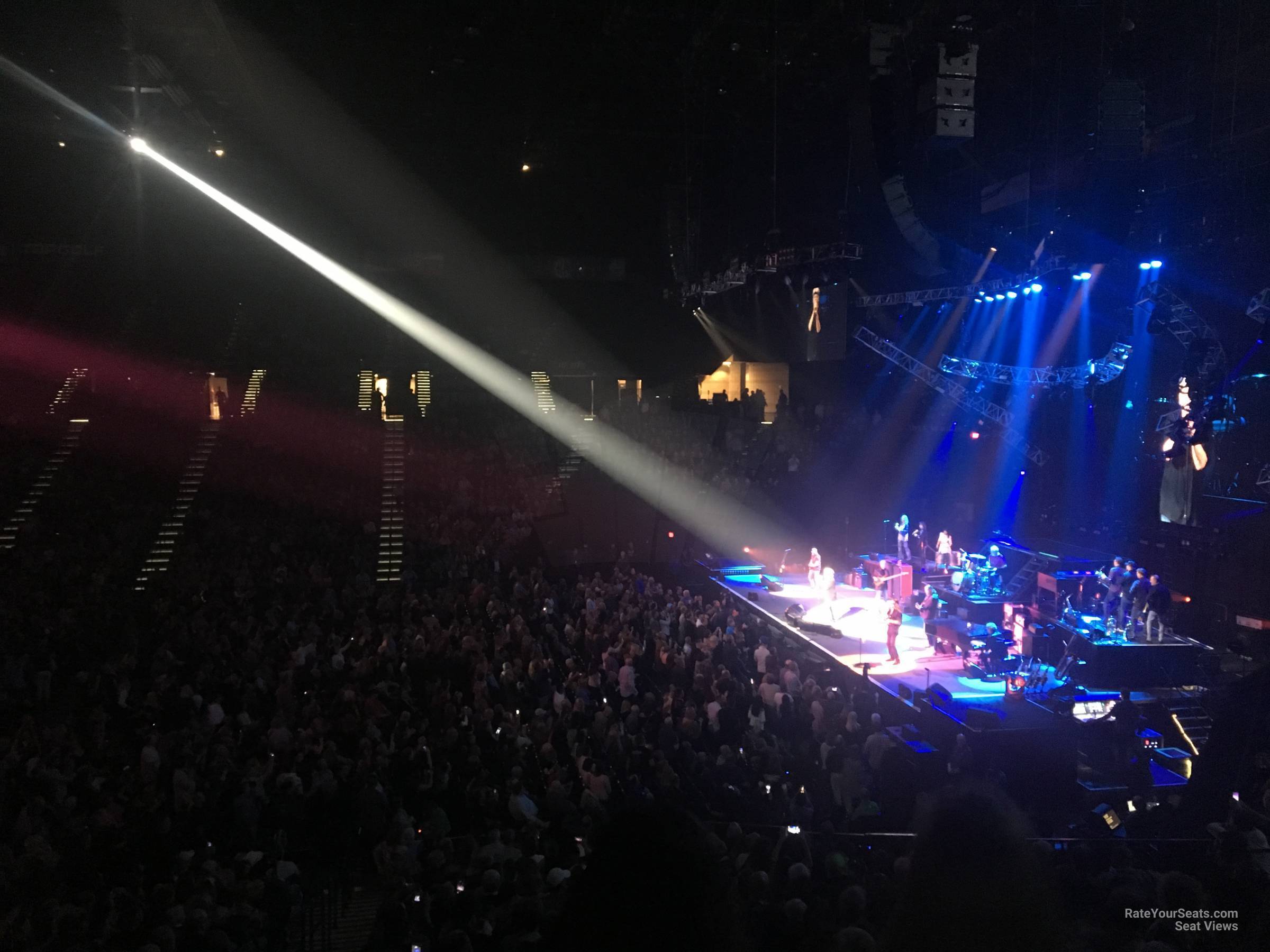 section 16, row x seat view  - mgm grand garden arena