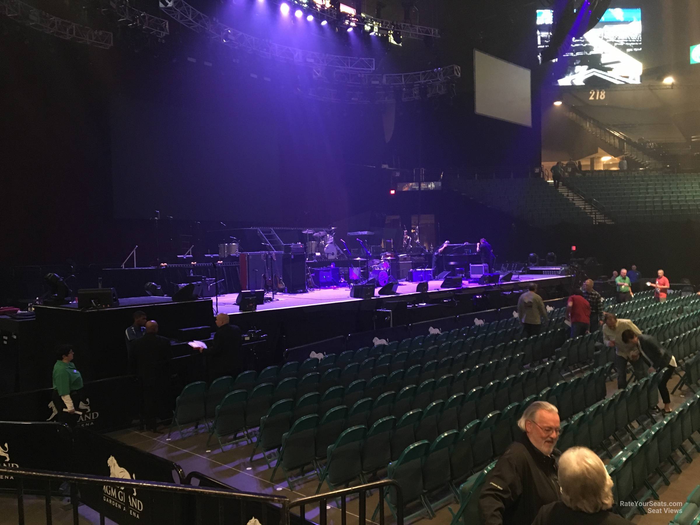 section 17, row c seat view  - mgm grand garden arena