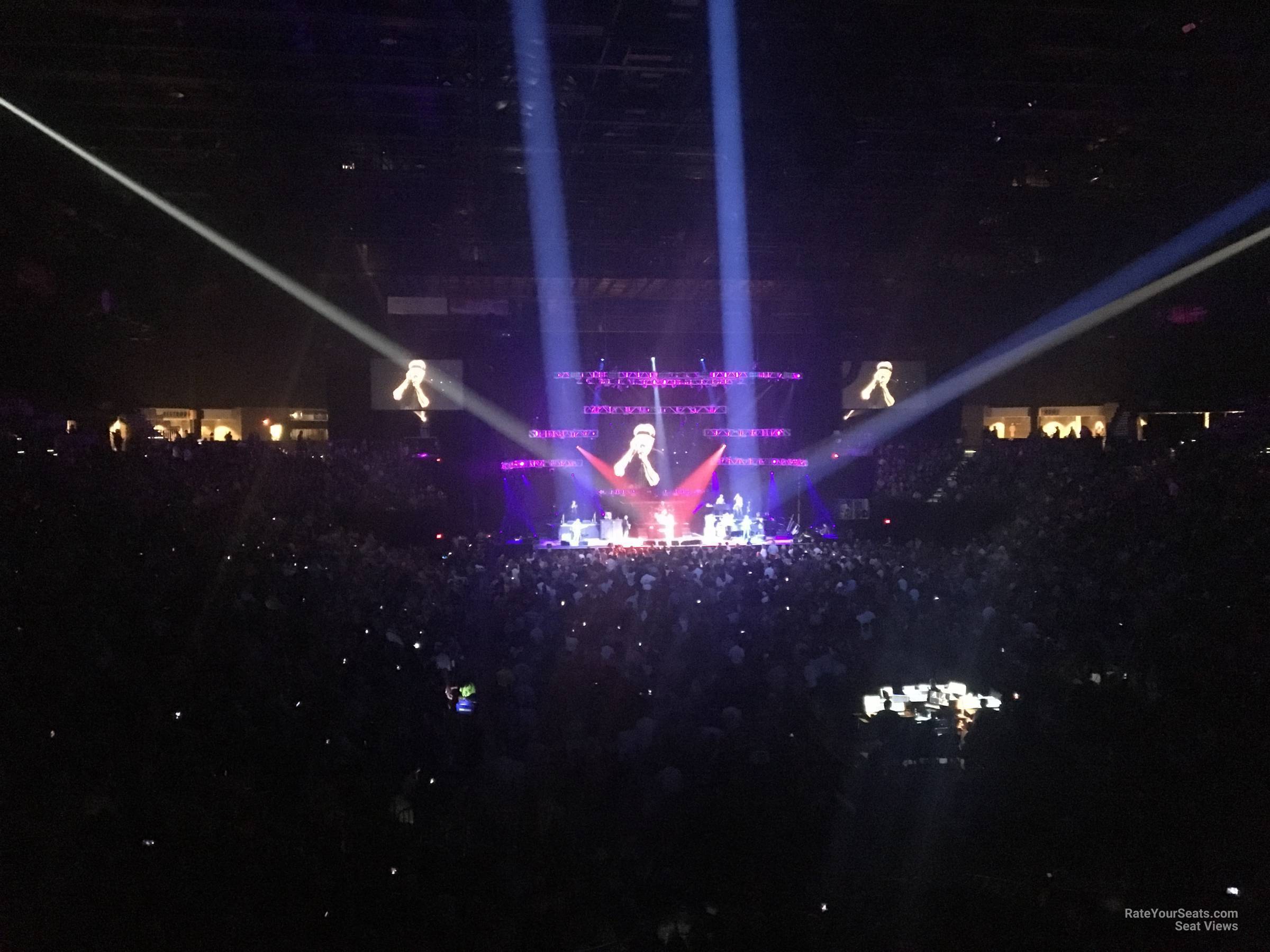 head-on concert view at MGM Grand Garden Arena