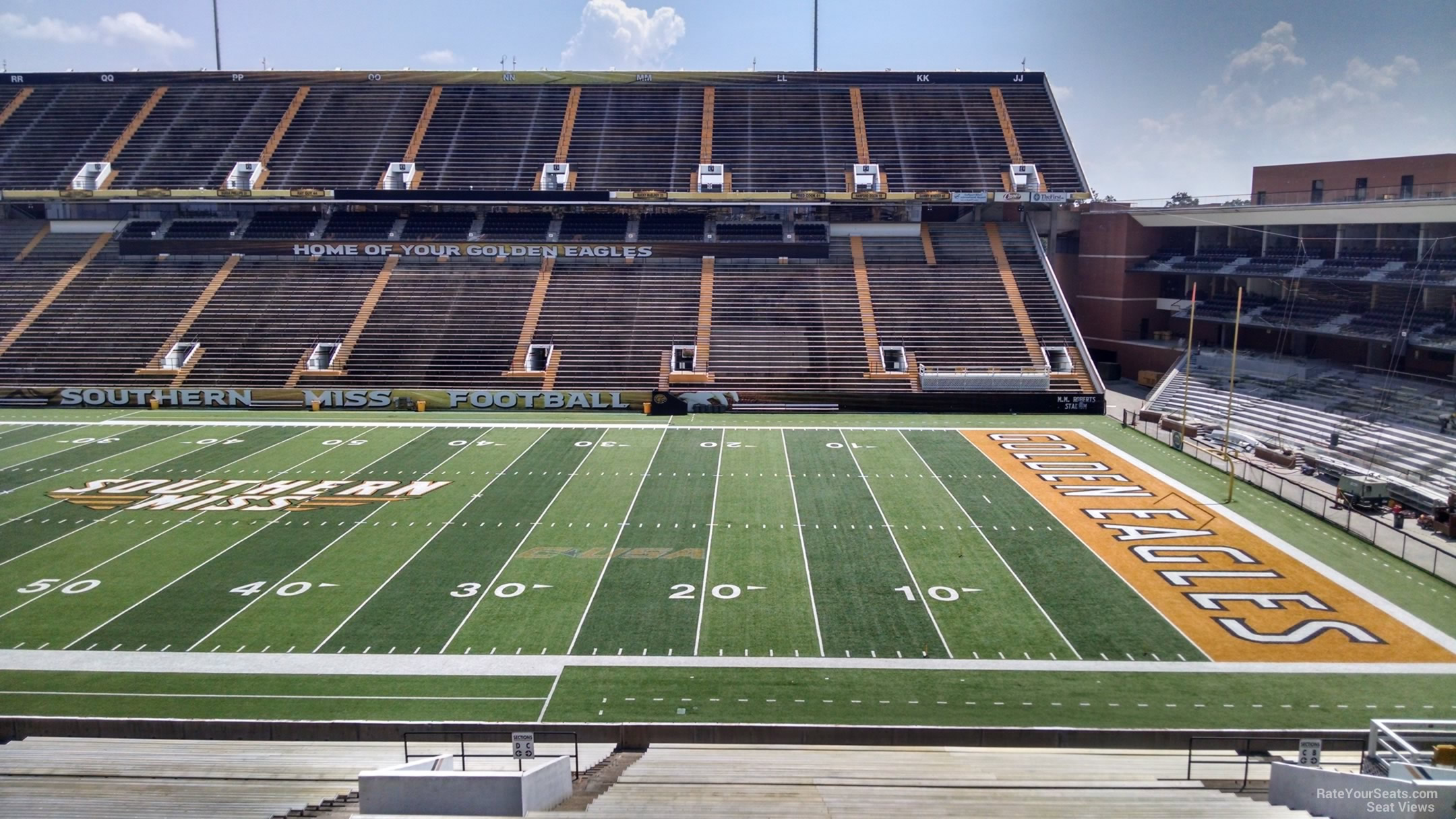 section c, row 42 seat view  - m.m. roberts stadium